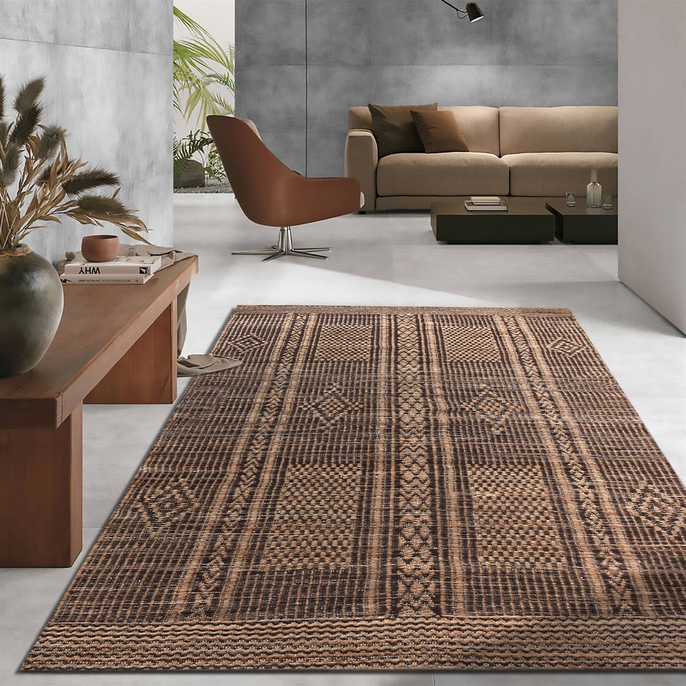 Area Rug, Bedroom Rug, Living Room Rug, Living Area Rug, Indian Rug, Office Carpet, Office Rug, Shop Rug Online, Natural, Brown , Jute, Jacquard Woven , Jaquard Durry, Flat Weave, Intricate