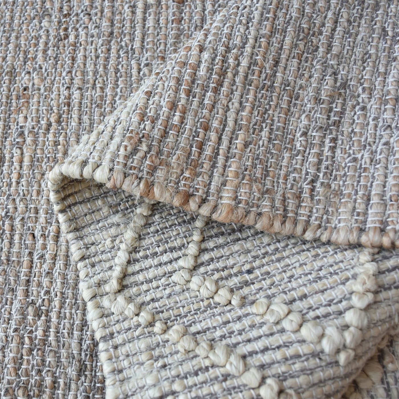 Area Rug, Bedroom Rug, Living Room Rug, Living Area Rug, Indian Rug, Office Carpet, Office Rug, Shop Rug Online, Hemp, Natural, Pitloom, All Loop, geometric