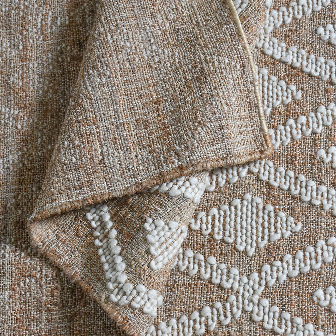 Area Rug, Bedroom Rug, Living Room Rug, Living Area Rug, Indian Rug, Office Carpet, Office Rug, Shop Rug Online, Jute, Wool, Natural, Natural White, Punja, Flat Weave, geometric