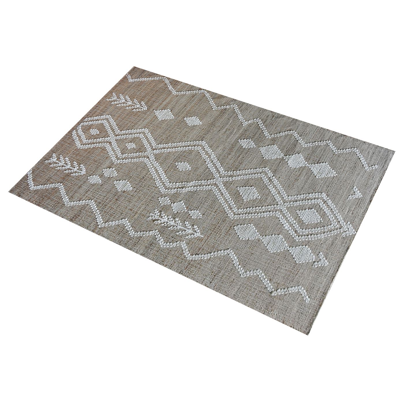 Area Rug, Bedroom Rug, Living Room Rug, Living Area Rug, Indian Rug, Office Carpet, Office Rug, Shop Rug Online, Hemp, Wool, Natural, Natural White, Punja, Flat Weave, Traditional