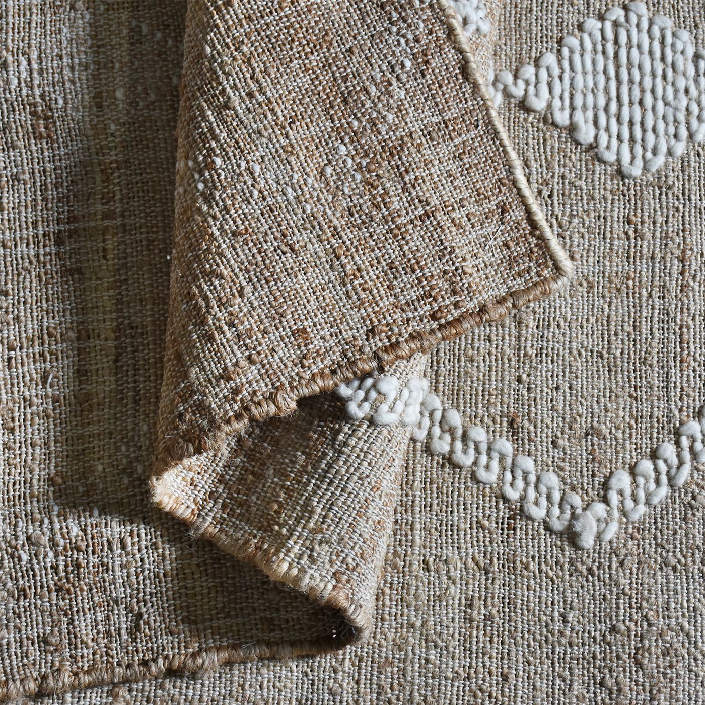 Area Rug, Bedroom Rug, Living Room Rug, Living Area Rug, Indian Rug, Office Carpet, Office Rug, Shop Rug Online, Hemp, Wool, Natural, Natural White, Punja, Flat Weave, Traditional
