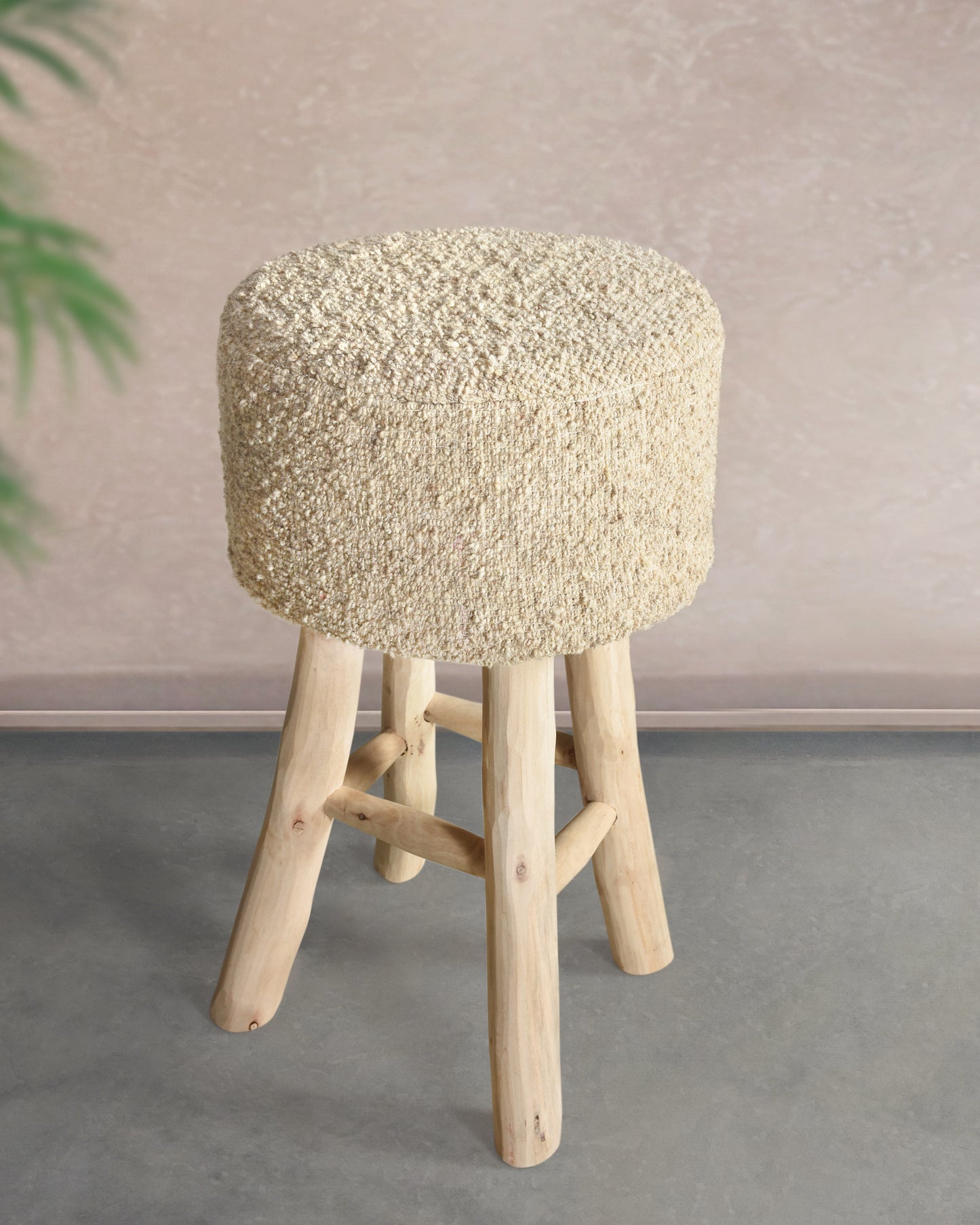 DARYA BAR STOOL - HAND WOVEN - WOOL