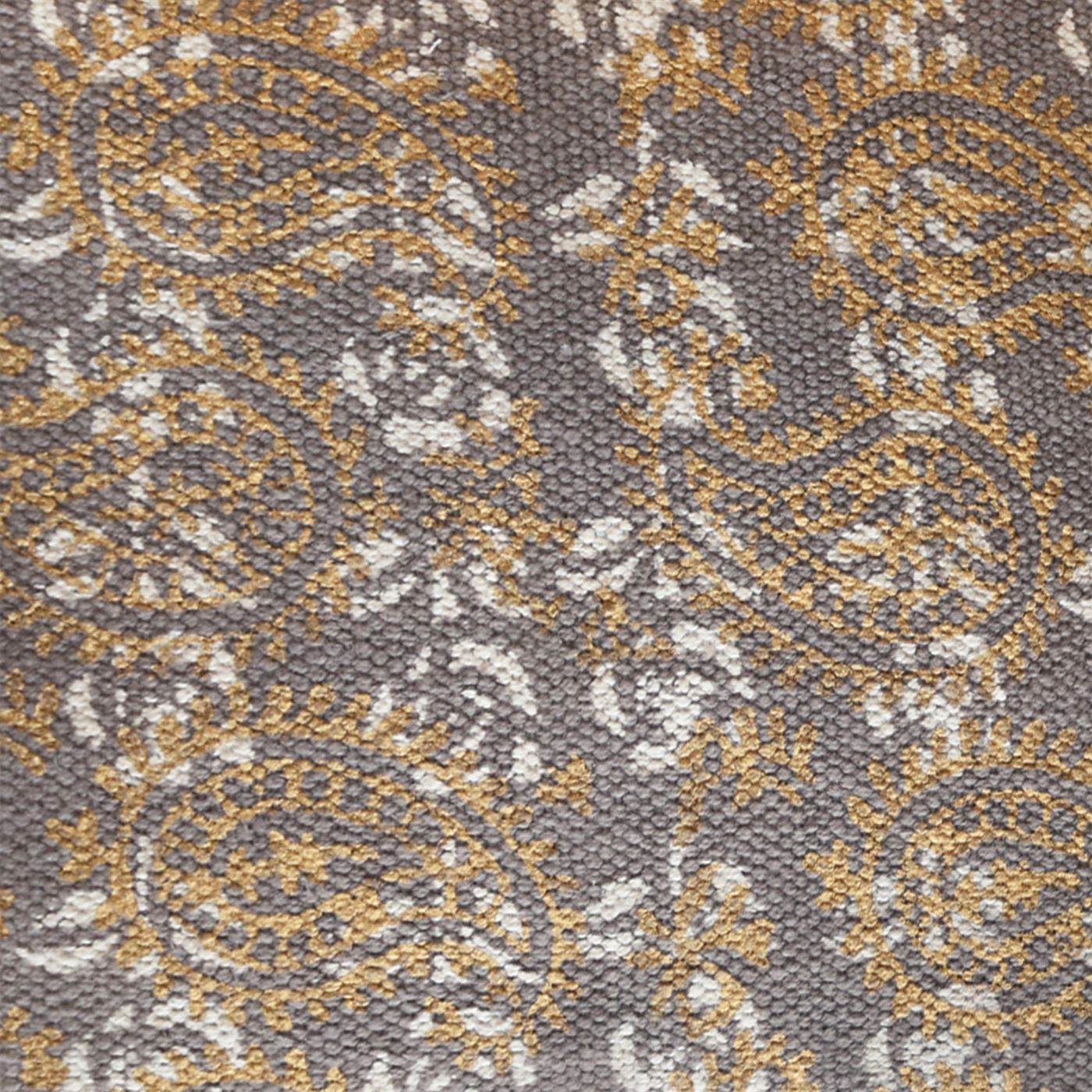 Domelo Pillow, Cotton, Printed, Taupe, Gold, Pitloom, Flat Weave