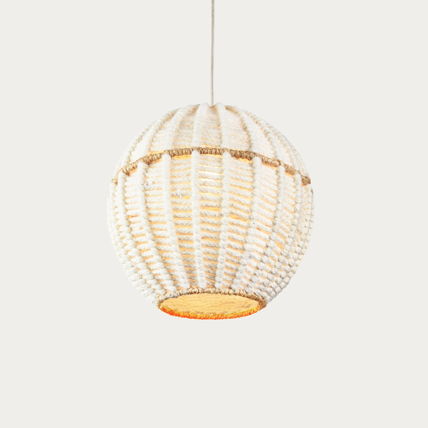 EADAIR - III LAMP - IVORY/NATURAL - HAND MADE - JUTE/WOOL