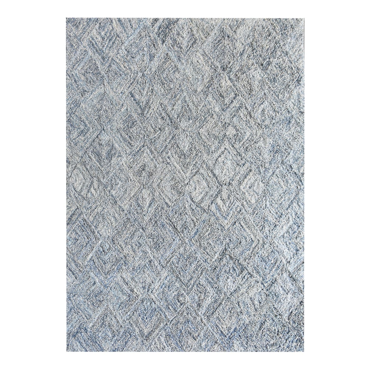 Area Rug, Bedroom Rug, Living Room Rug, Living Area Rug, Indian Rug, Office Carpet, Office Rug, Shop Rug Online, Denim, Wool, Blue, Natural White, Hand tufted, All Loop, Traditional