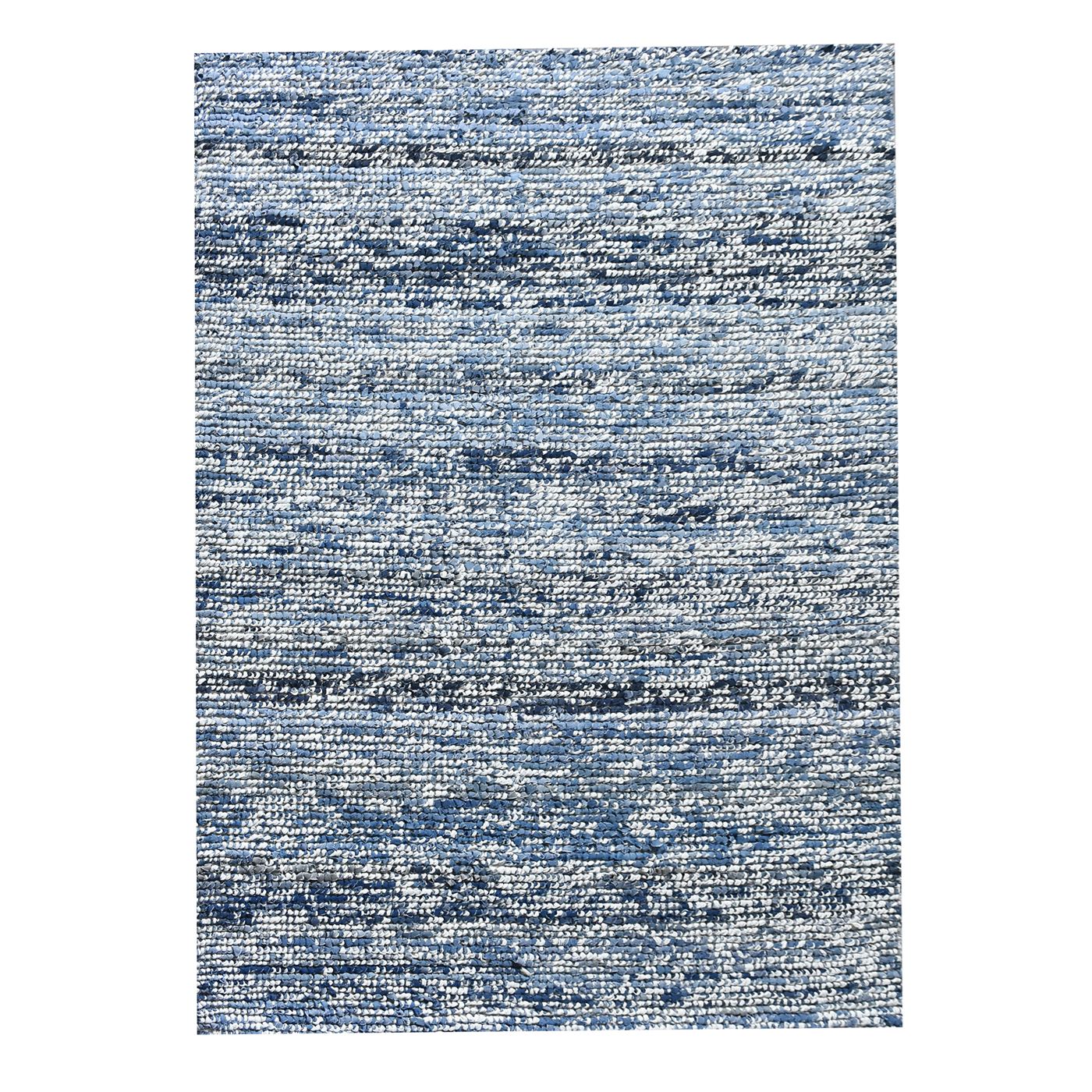 Area Rug, Bedroom Rug, Living Room Rug, Living Area Rug, Indian Rug, Office Carpet, Office Rug, Shop Rug Online, Denim, Cotton, Blue, Natural White, Pitloom, All Loop, stripe 