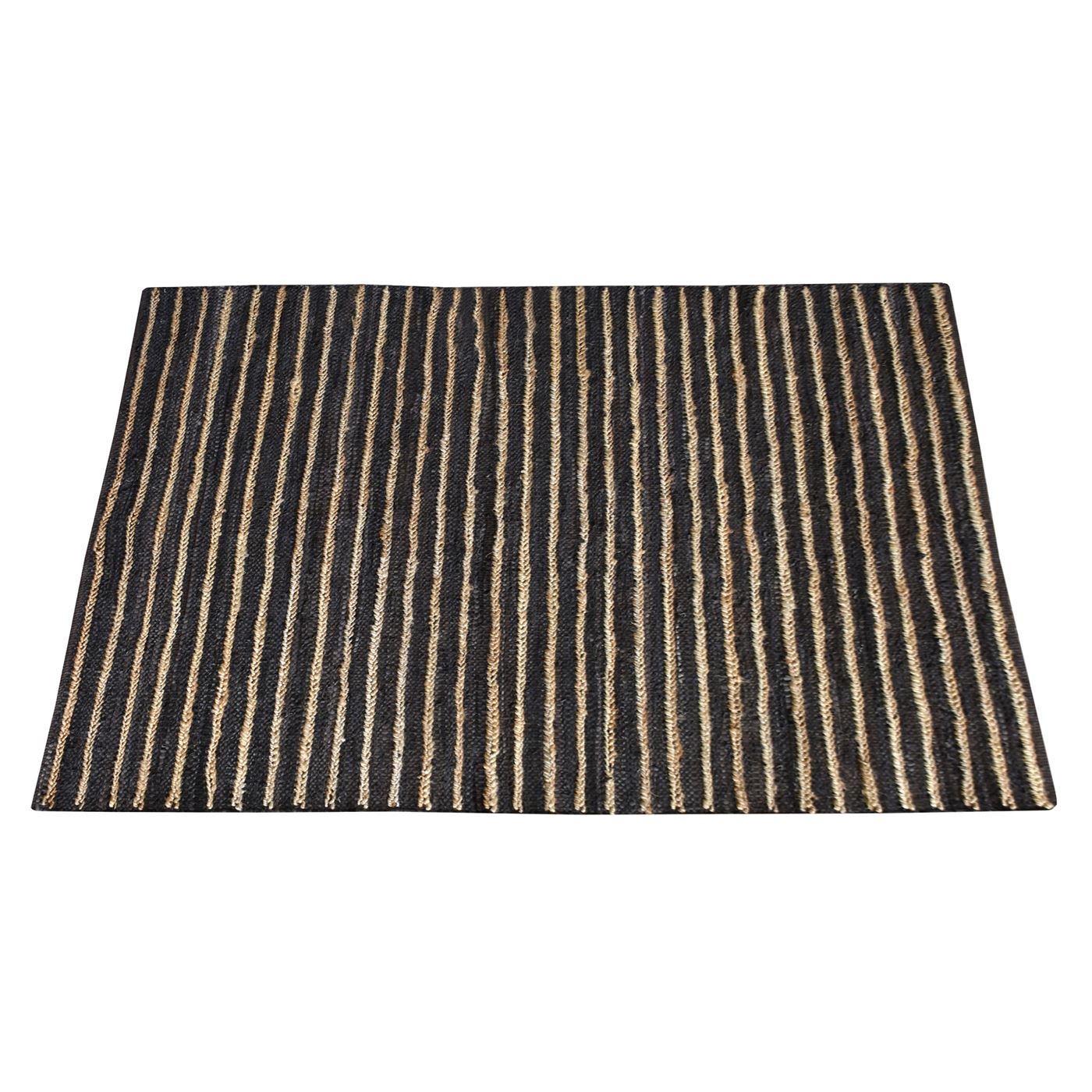 Area Rug, Bedroom Rug, Living Room Rug, Living Area Rug, Indian Rug, Office Carpet, Office Rug, Shop Rug Online, Hemp, Leather, Brown, Pitloom, Flat Weave, Stripes