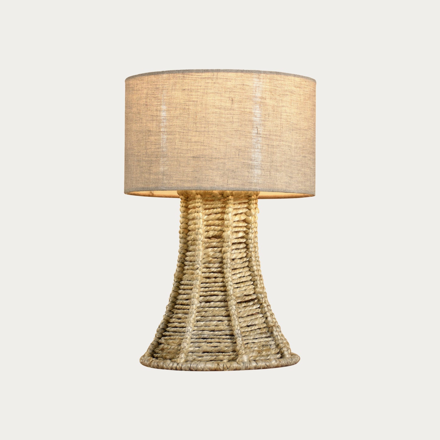 FAUSTA TABLE LAMP - MEDIUM NATURAL - HAND MADE - JUTE