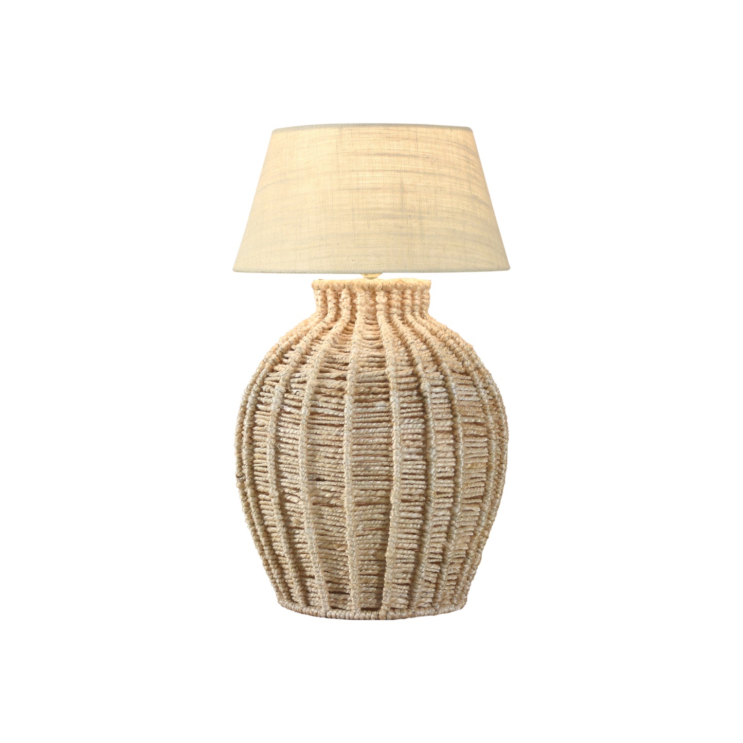 FLUMIN TABLE LAMP - NATURAL - HAND MADE - JUTE