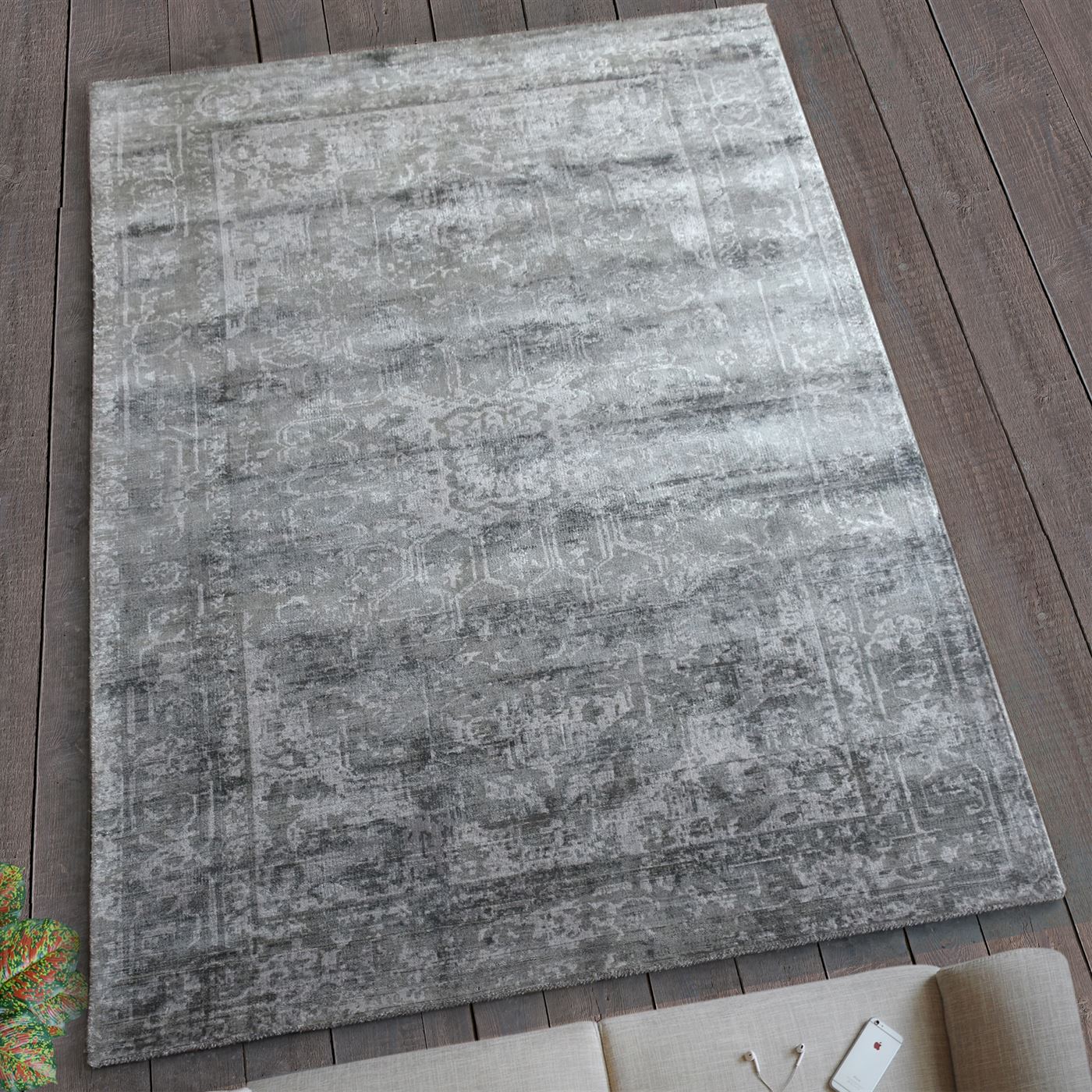 Area Rug, Bedroom Rug, Living Room Rug, Living Area Rug, Indian Rug, Office Carpet, Office Rug, Shop Rug Online, Viscose, Printed, Grey, Hand woven, All Loop, Intricate