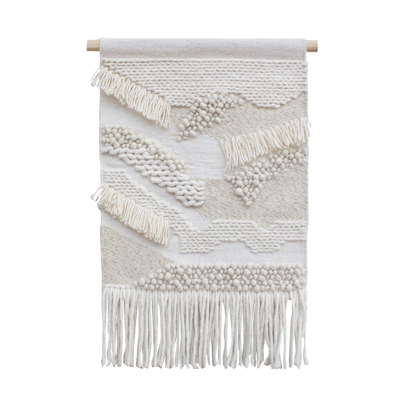 FONTEM WALL HANGING - IVORY - HANDWOVEN - WOOL