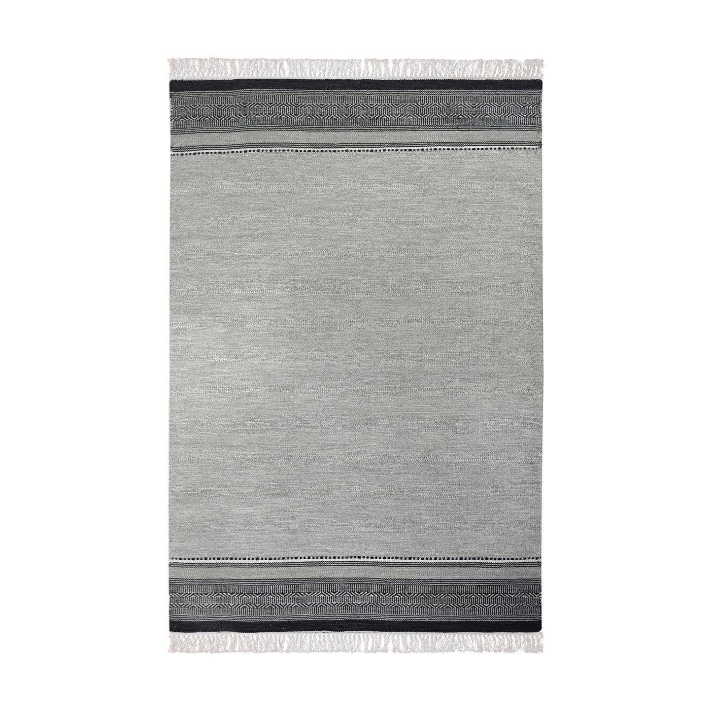 GAJAH RUG - GREY/ CHARCOAL - WOOL