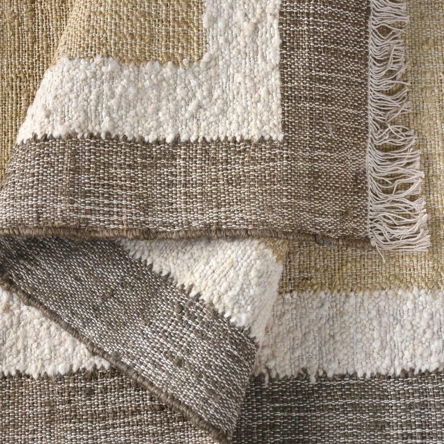 GLOUCESTER RUG - NATURAL/SAGE - JUTE/WOOL