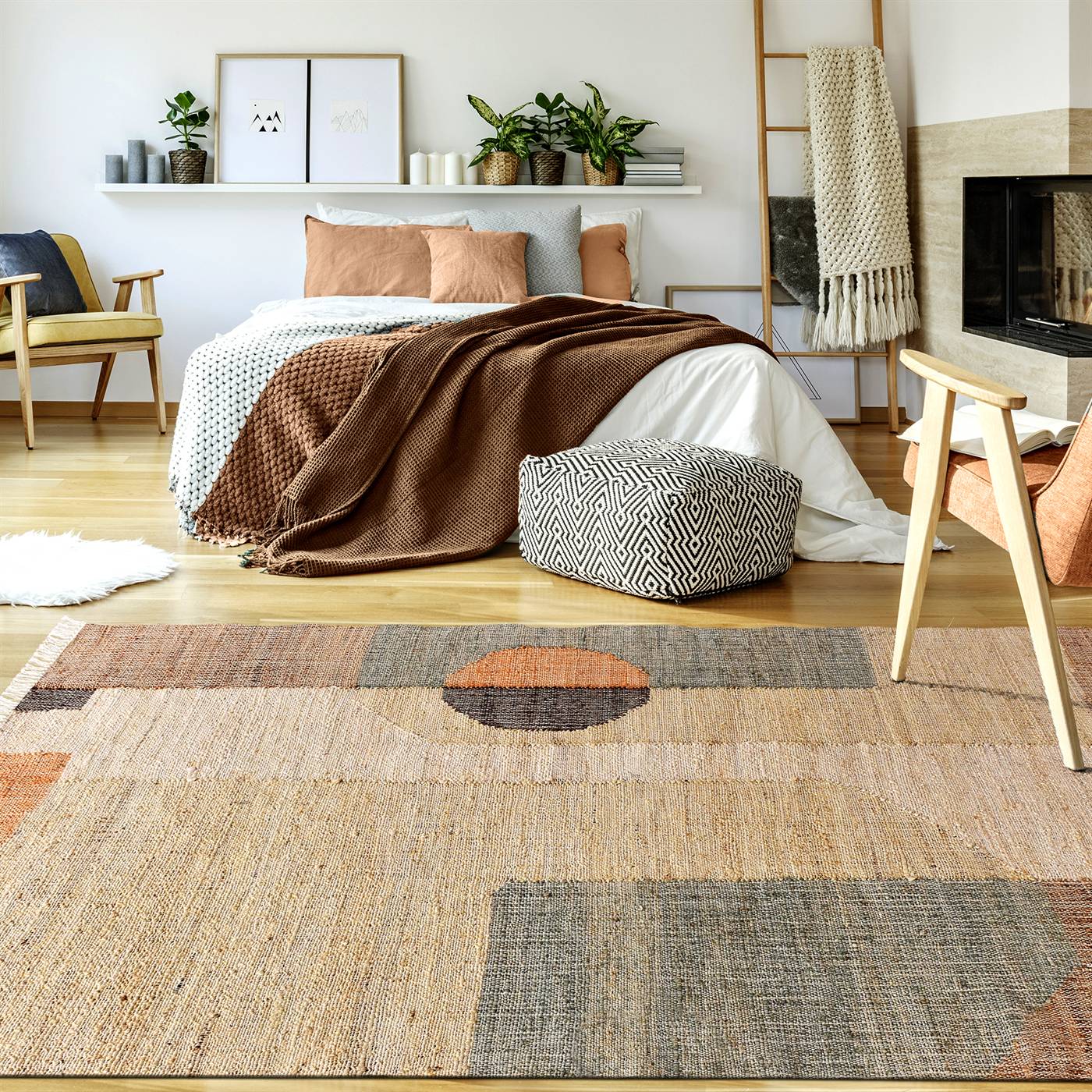 Area Rug, Bedroom Rug, Living Room Rug, Living Area Rug, Indian Rug, Office Carpet, Office Rug, Shop Rug Online, Multi, Jute, Punja Kelim , Punja, Flat Weave , Bohemian