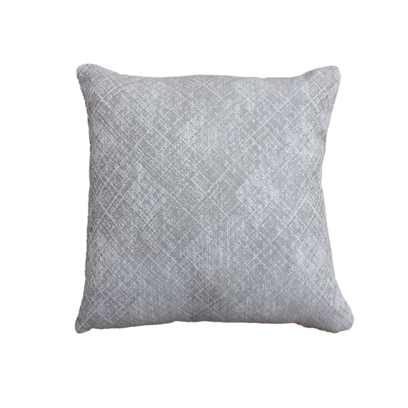 Gradesh Cushion, Blended Fabric, Grey, Natural White, Machine Made, Flat Weave