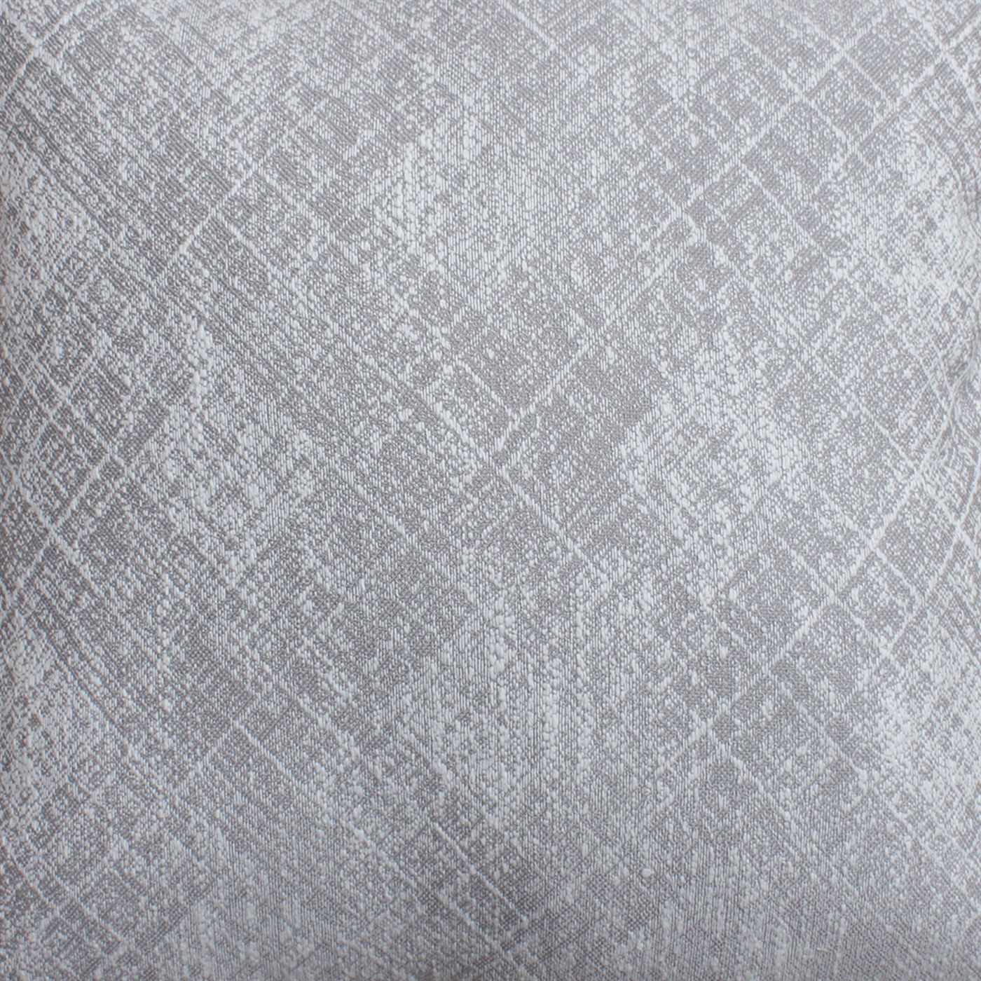 Gradesh Cushion, Blended Fabric, Grey, Natural White, Machine Made, Flat Weave