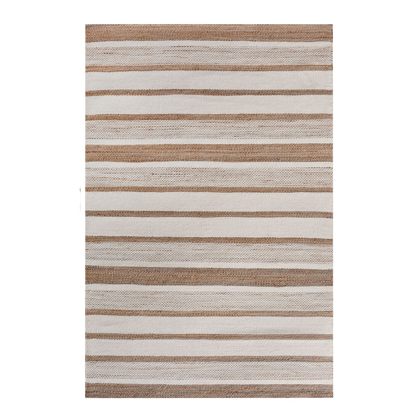 Area Rug, Bedroom Rug, Living Room Rug, Living Area Rug, Indian Rug, Office Carpet, Office Rug, Shop Rug Online, Jute, Wool, Natural, Natural White, Pitloom, Flat Weave, Strips