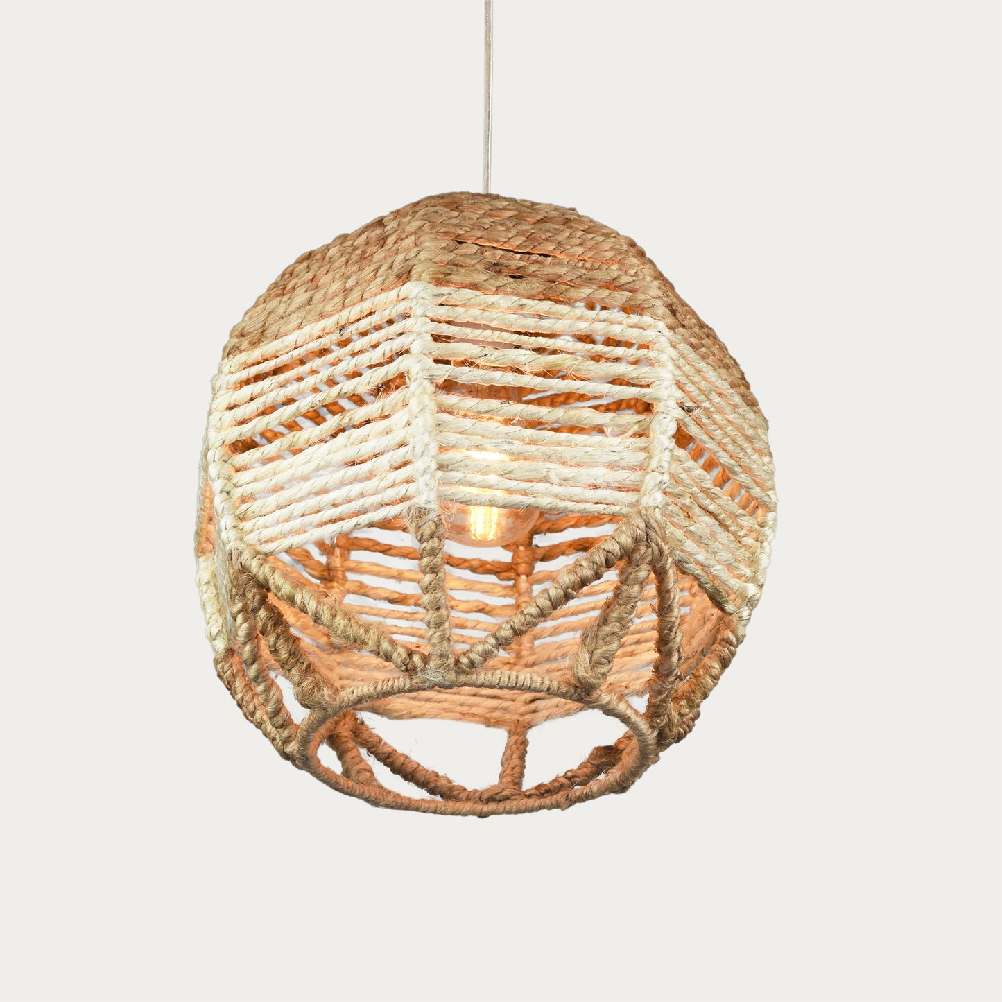GUACU LAMP - NATURAL/IVORY - HAND MADE - JUTE