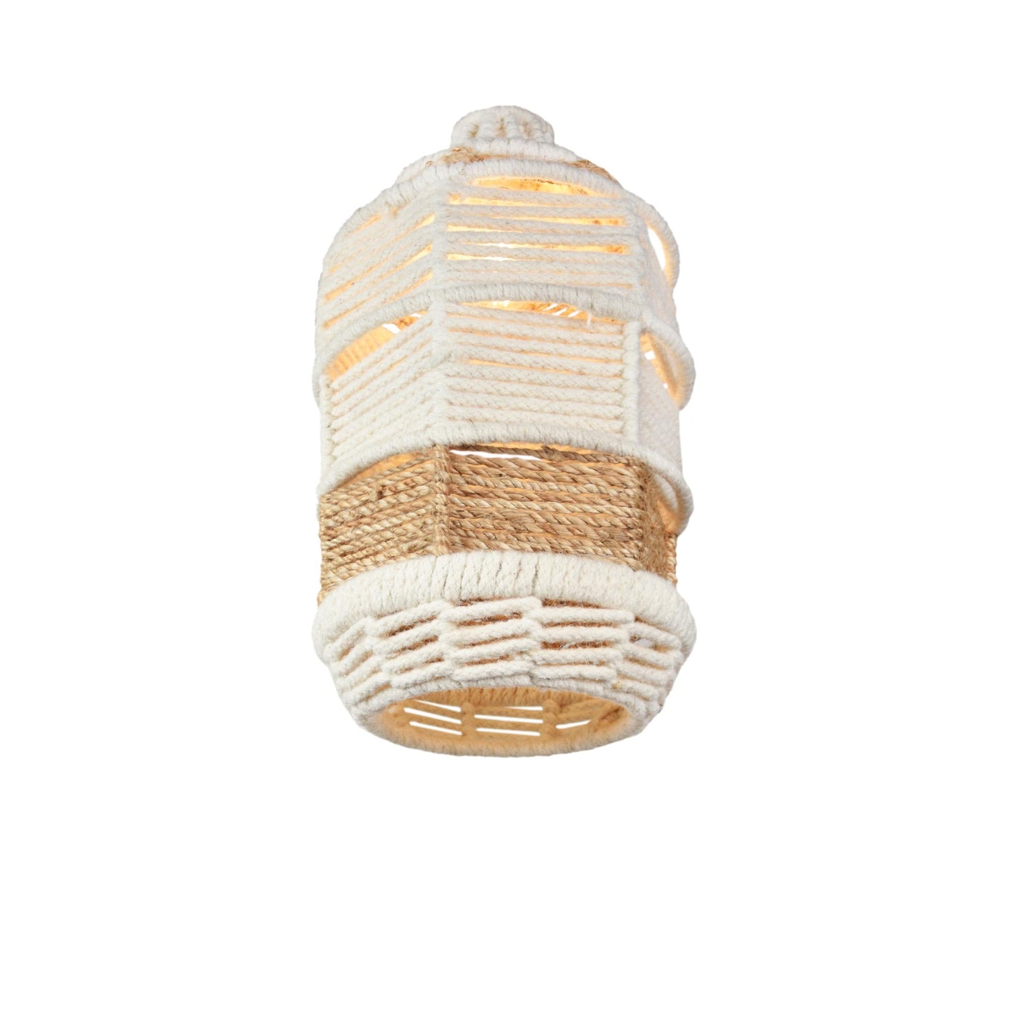 GUARIBA II LAMP - IVORY/NATURAL - HAND MADE - JUTE/WOOL