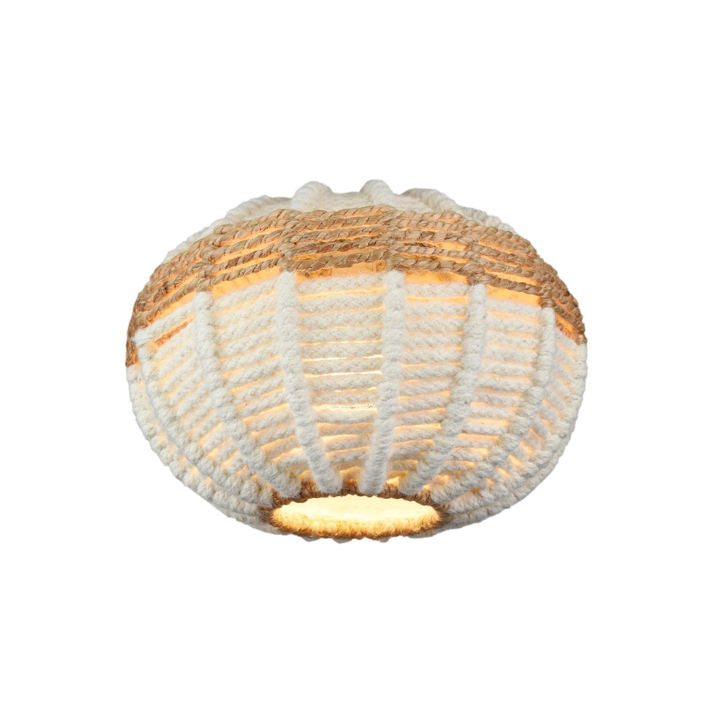 GUARUJA LAMP - IVORY/NATURAL - HAND MADE - WOOL/JUTE