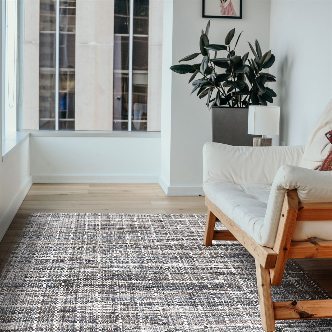 Area Rug, Bedroom Rug, Living Room Rug, Living Area Rug, Indian Rug, Office Carpet, Office Rug, Shop Rug Online,  Recycled Fabric, Hemp, Grey, Pitloom, Flat Weave, Textured