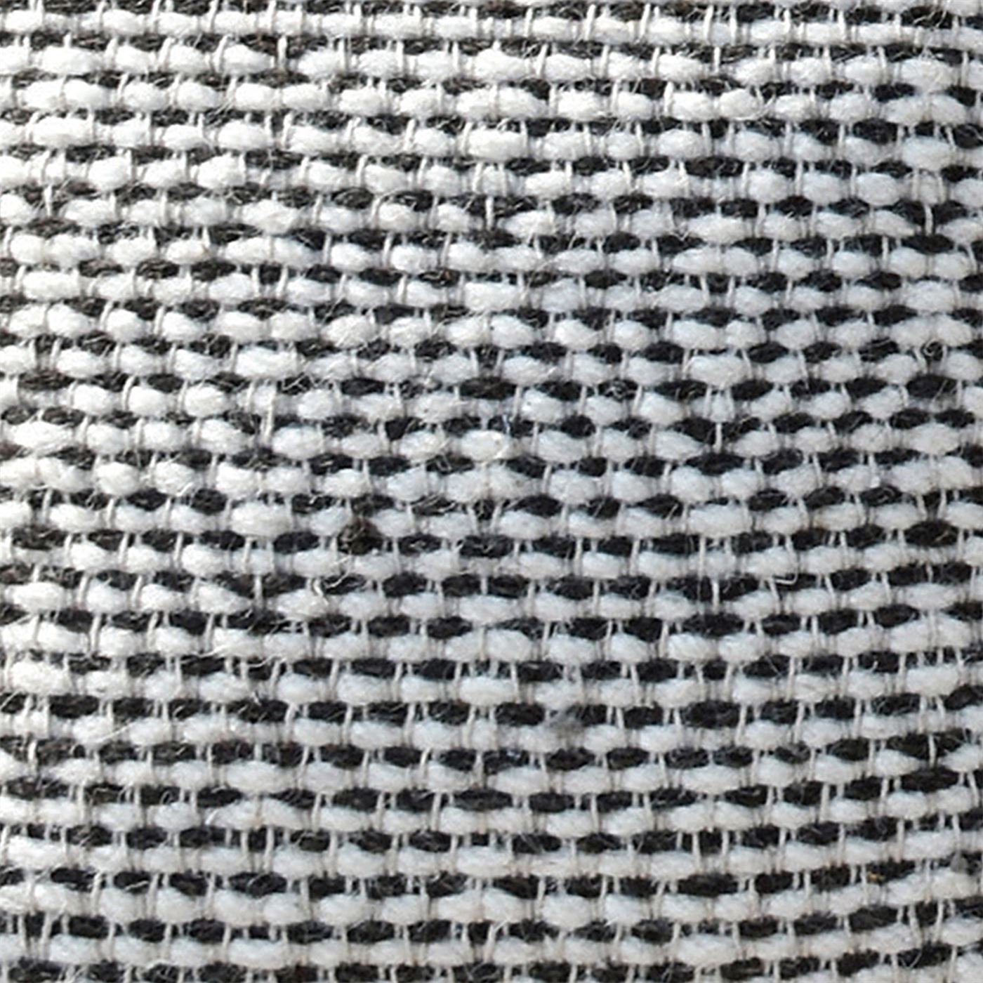 Hartney Pillow, Wool, Natural White, Charcoal, Pitloom, Flat Weave