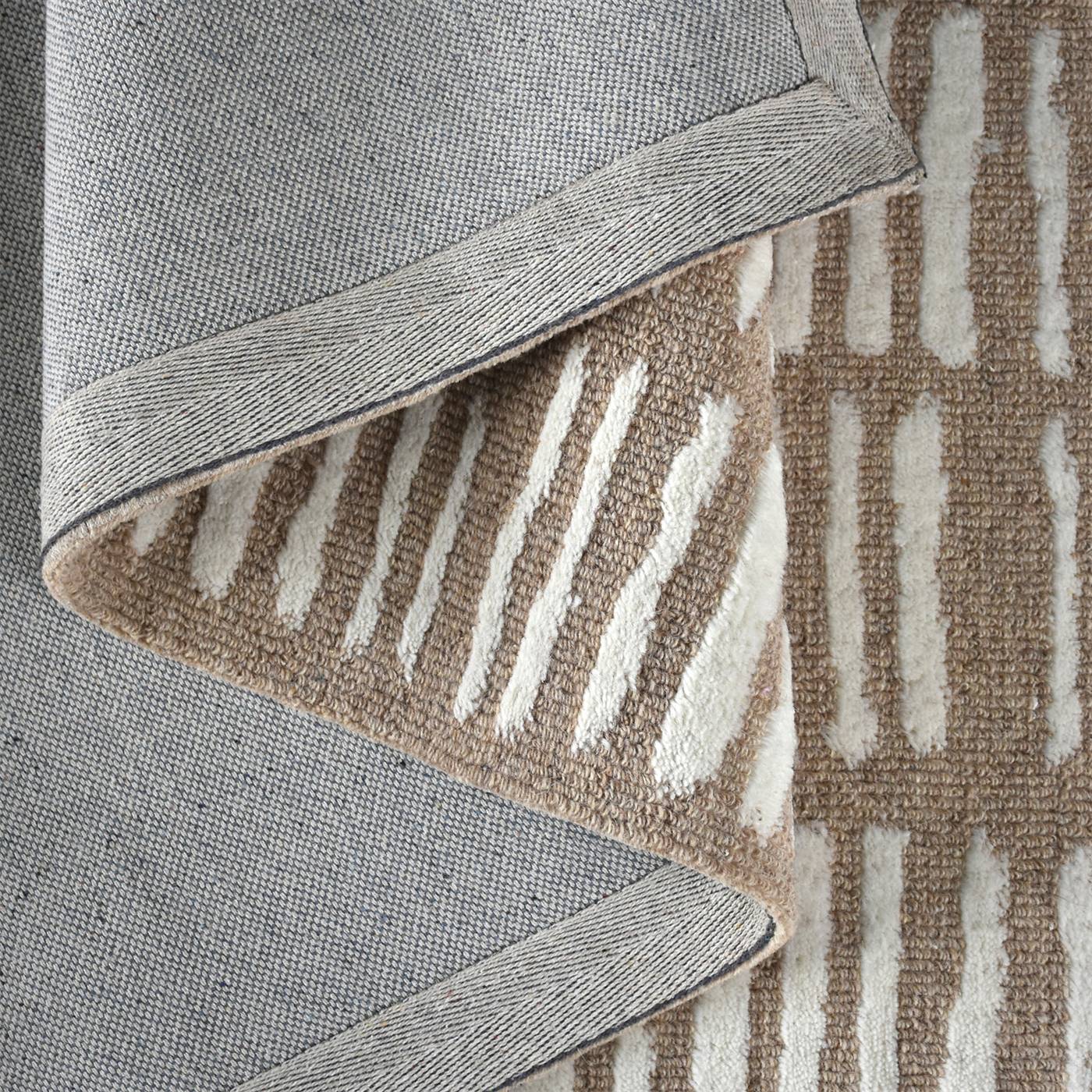 Area Rug, Bedroom Rug, Living Room Rug, Living Area Rug, Indian Rug, Office Carpet, Office Rug, Shop Rug Online, Beige, Natural White, Wool, Circular Knitting, Handtufted, Cut And Loop, Captivating