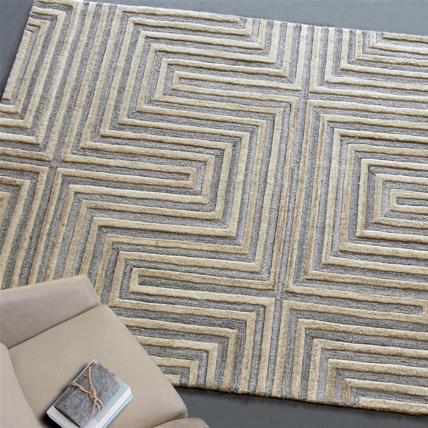 Area Rug, Bedroom Rug, Living Room Rug, Living Area Rug, Indian Rug, Office Carpet, Office Rug, Shop Rug Online, Wool, Beige, Natural White, Hand tufted, Cut And Loop, contemporary