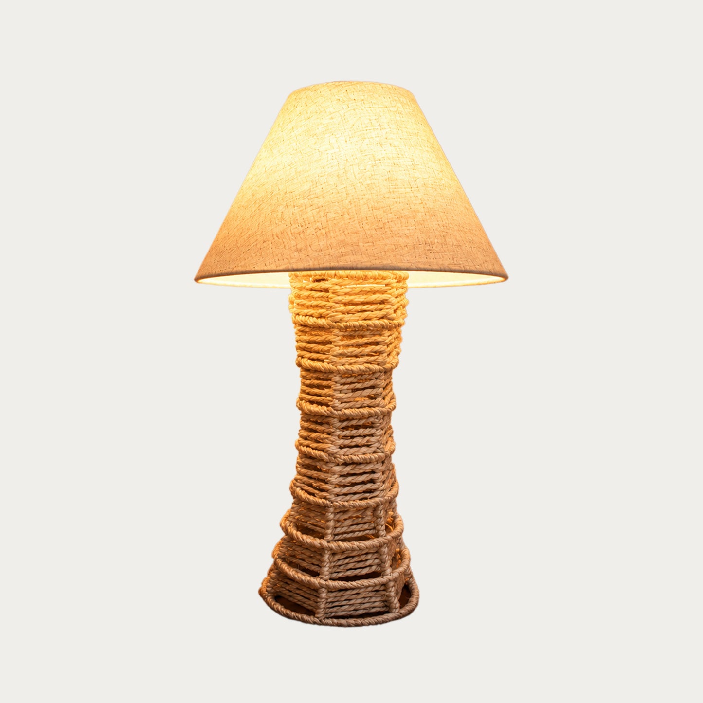 ISHVIK TABLE LAMP - BEIGE - HAND MADE - JUTE