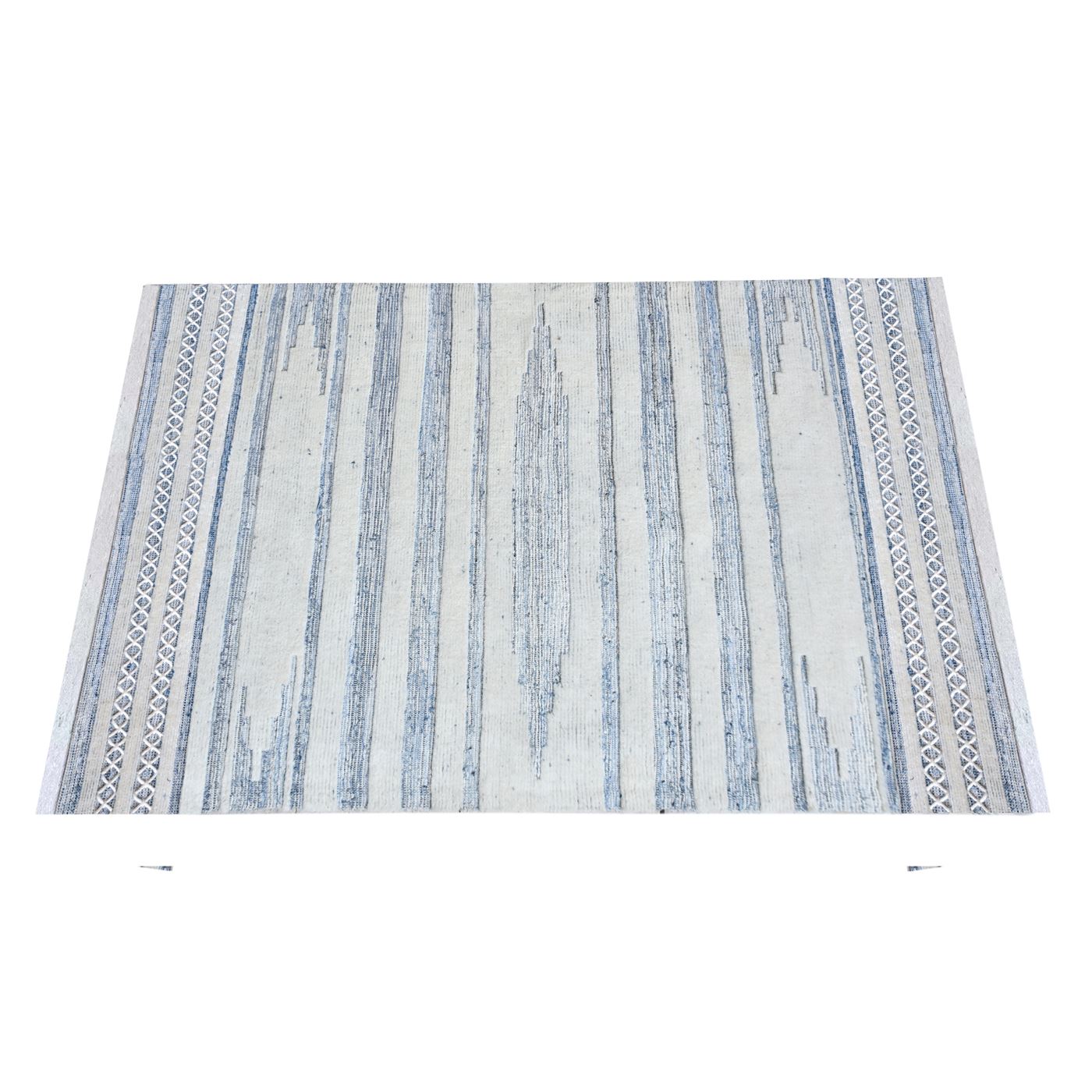 "Area Rug, Bedroom Rug, Living Room Rug, Living Area Rug, Indian Rug, Office Carpet, Office Rug, Shop Rug Online, Denim, Wool , Natural White, Blue, Pitloom, Flat Weave, Traditional"