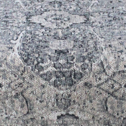 Jerdon Bench, 120x40x50 cm, Grey, Cotton Chenille, Jacquard Woven, Jaquard Durry, Flat Weave