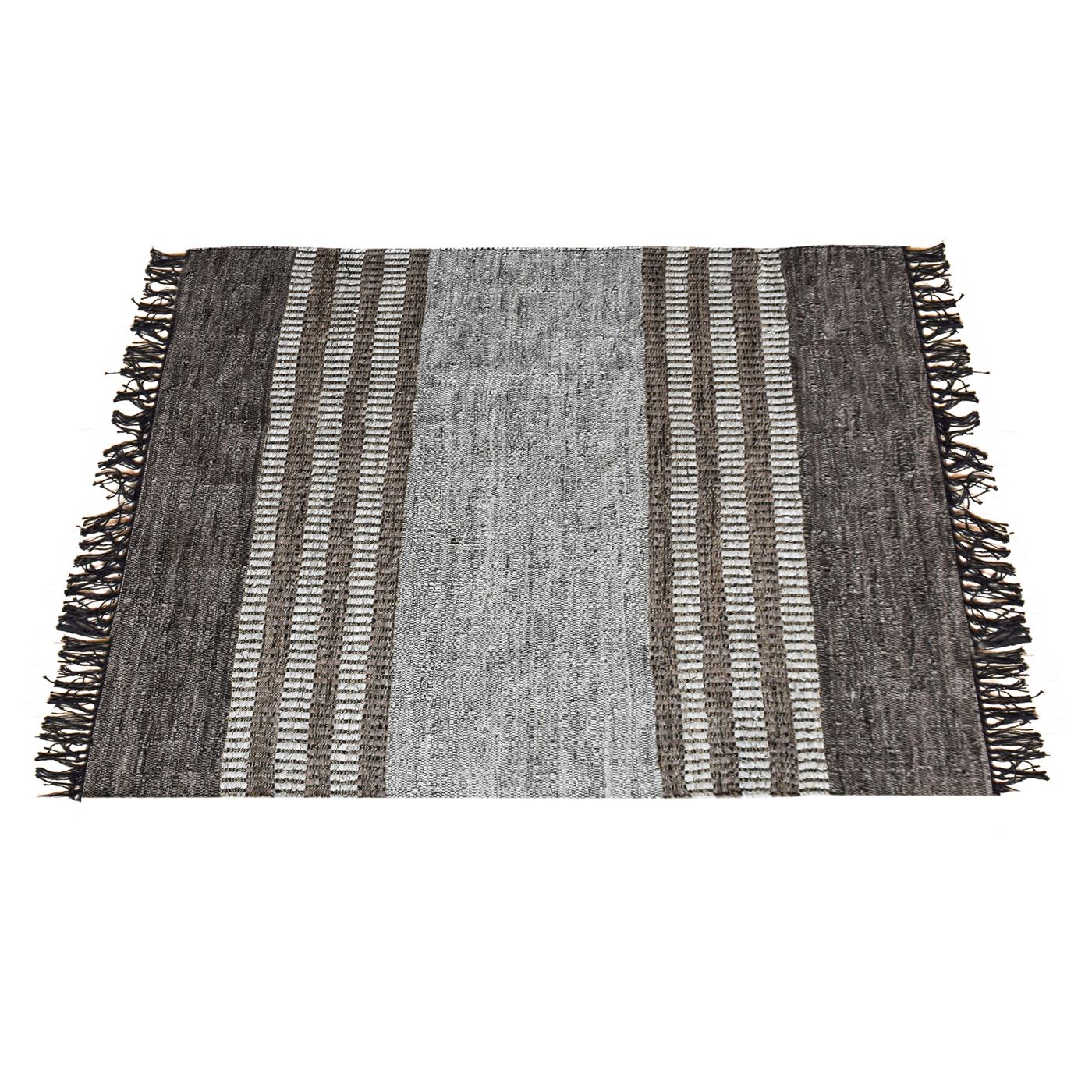 Area Rug, Bedroom Rug, Living Room Rug, Living Area Rug, Indian Rug, Office Carpet, Office Rug, Shop Rug Online, Leather, Hemp, Grey, Pitloom, Flat Weave, Textured