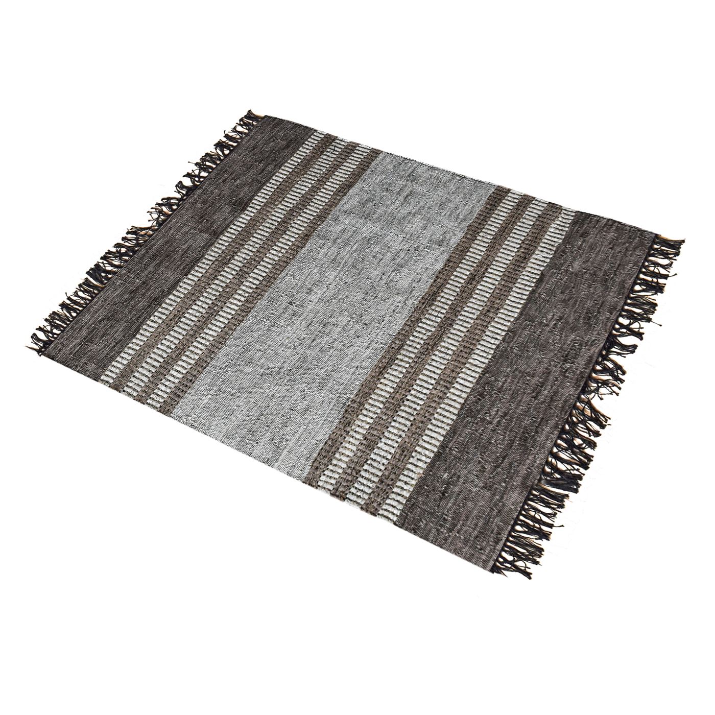 Area Rug, Bedroom Rug, Living Room Rug, Living Area Rug, Indian Rug, Office Carpet, Office Rug, Shop Rug Online, Leather, Hemp, Grey, Pitloom, Flat Weave, Textured