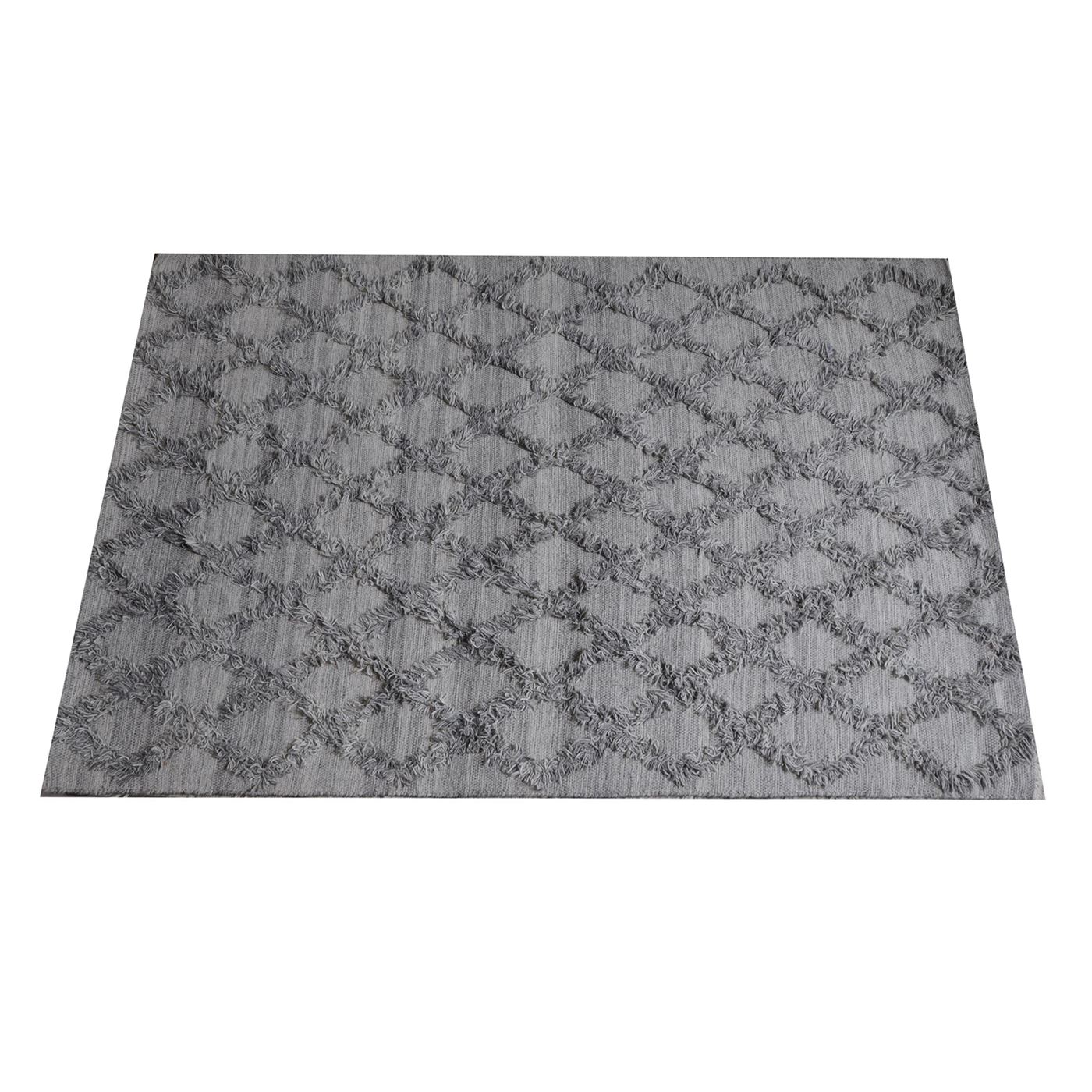 Area Rug, Bedroom Rug, Living Room Rug, Living Area Rug, Indian Rug, Office Carpet, Office Rug, Shop Rug Online, Wool, Grey, Pitloom, All Cut, Dimond