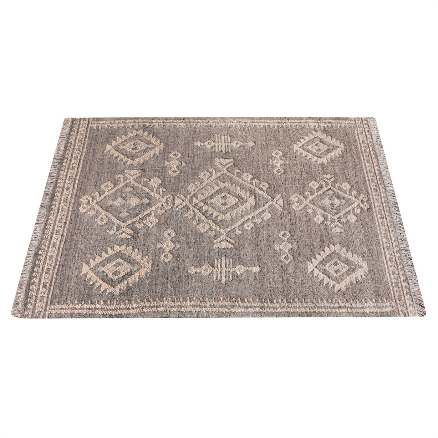 Area Rug, Bedroom Rug, Living Room Rug, Living Area Rug, Indian Rug, Office Carpet, Office Rug, Shop Rug Online, Grey, Natural White , Wool, Punja Kelim , Punja, Flat Weave, Intricate