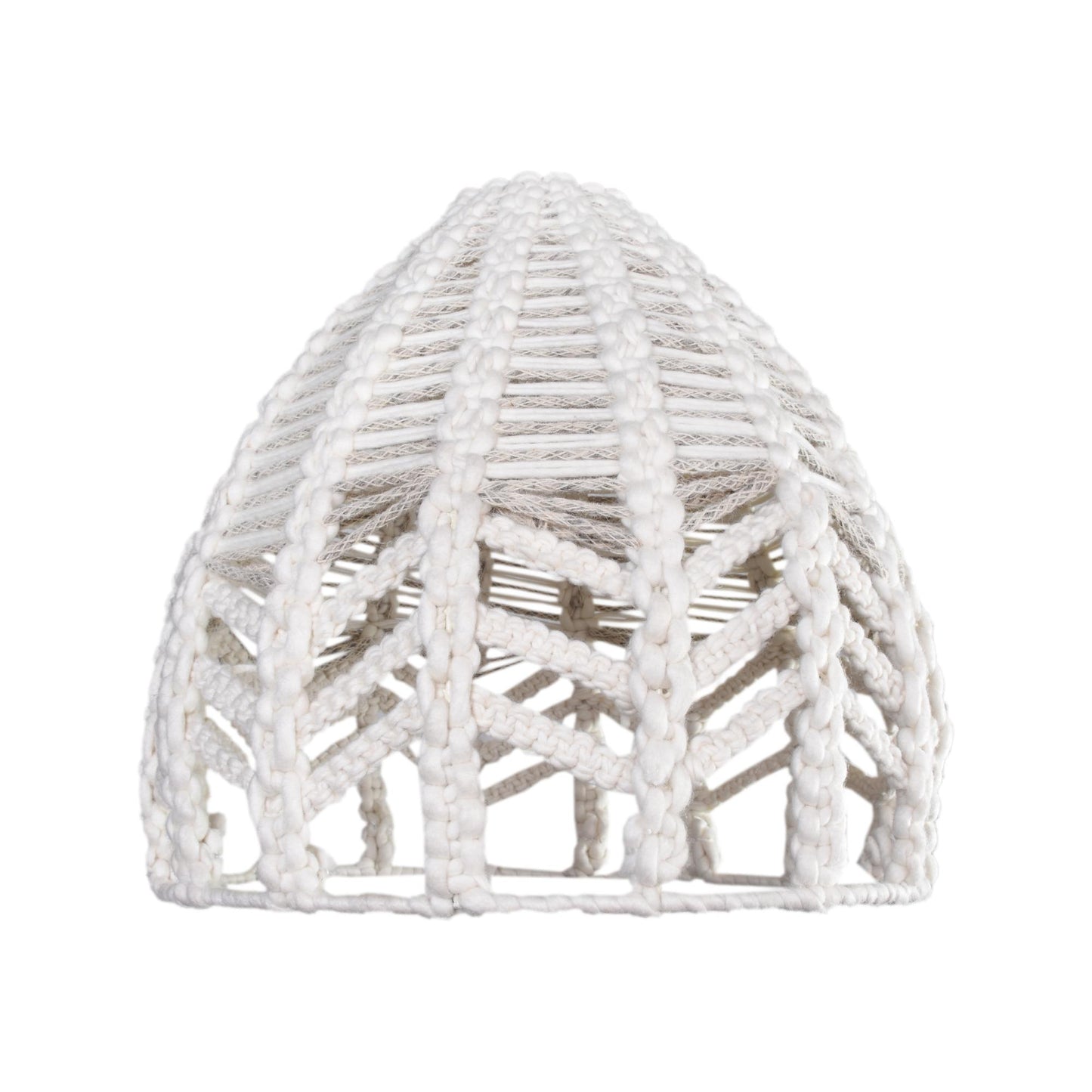 KAMARKA LAMP - IVORY/GREY - HAND MADE - WOOL/NZ WOOL