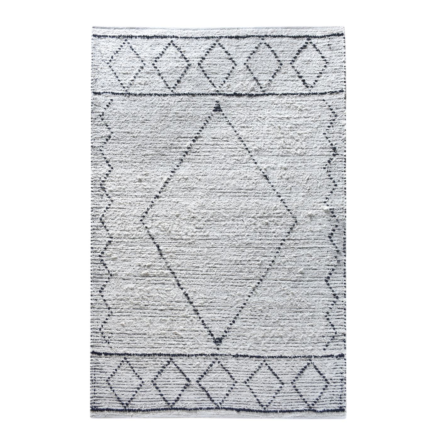 Area Rug, Bedroom Rug, Living Room Rug, Living Area Rug, Indian Rug, Office Carpet, Office Rug, Shop Rug Online, Recycled Cotton, Natural White, Charcoal, Pitloom, All Loop, Geometrical