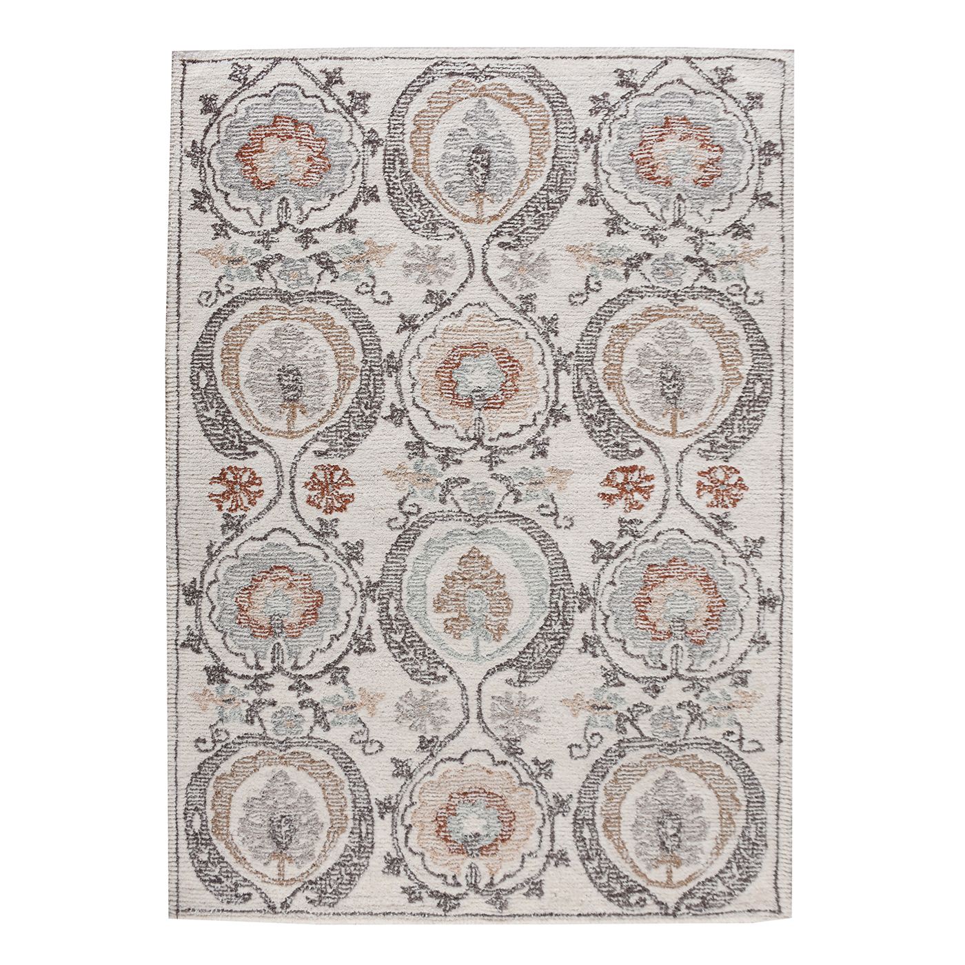 Area Rug, Bedroom Rug, Living Room Rug, Living Area Rug, Indian Rug, Office Carpet, Office Rug, Shop Rug Online, Wool, Natural White, Beige, Multi, Hand woven, Cut And Loop, Vintage