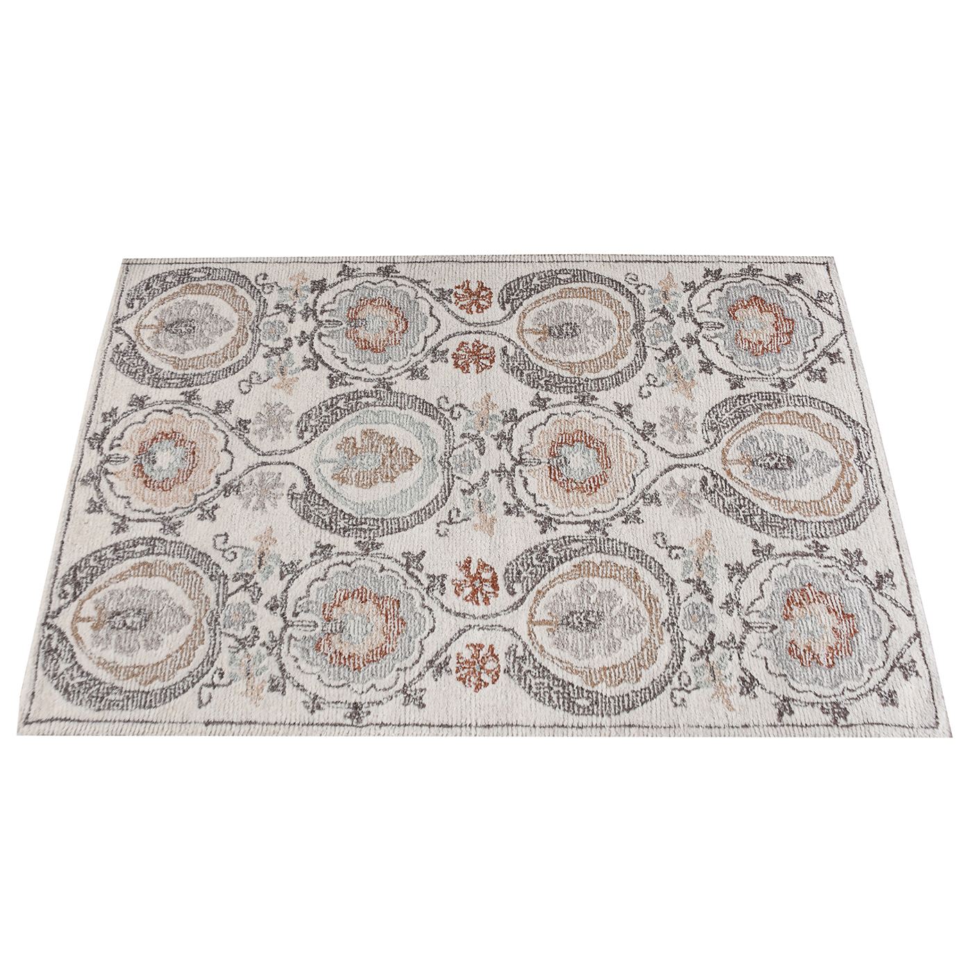 Area Rug, Bedroom Rug, Living Room Rug, Living Area Rug, Indian Rug, Office Carpet, Office Rug, Shop Rug Online, Wool, Natural White, Beige, Multi, Hand woven, Cut And Loop, Vintage