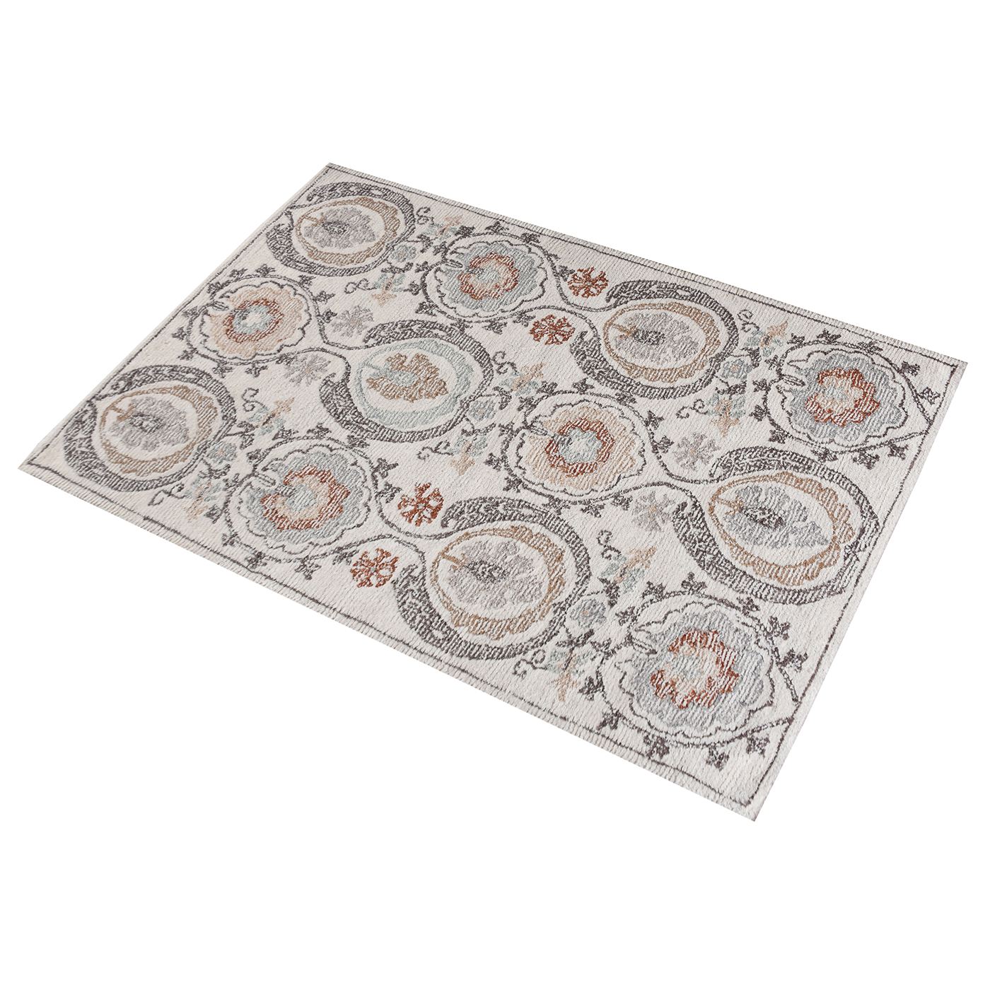 Area Rug, Bedroom Rug, Living Room Rug, Living Area Rug, Indian Rug, Office Carpet, Office Rug, Shop Rug Online, Wool, Natural White, Beige, Multi, Hand woven, Cut And Loop, Vintage