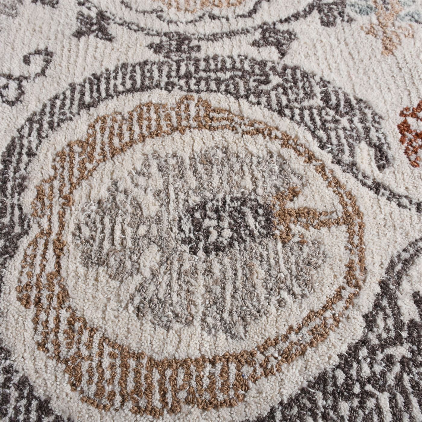 Area Rug, Bedroom Rug, Living Room Rug, Living Area Rug, Indian Rug, Office Carpet, Office Rug, Shop Rug Online, Wool, Natural White, Beige, Multi, Hand woven, Cut And Loop, Vintage