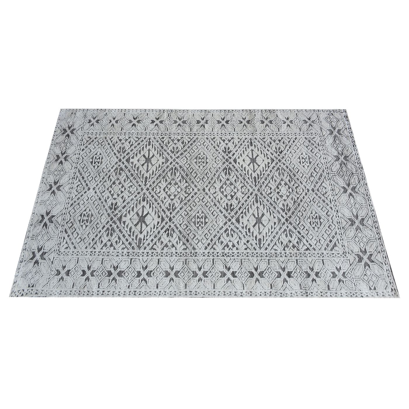 Area Rug, Bedroom Rug, Living Room Rug, Living Area Rug, Indian Rug, Office Carpet, Office Rug, Shop Rug Online, Pet, Natural White, Hand knotted, All Cut, Classical