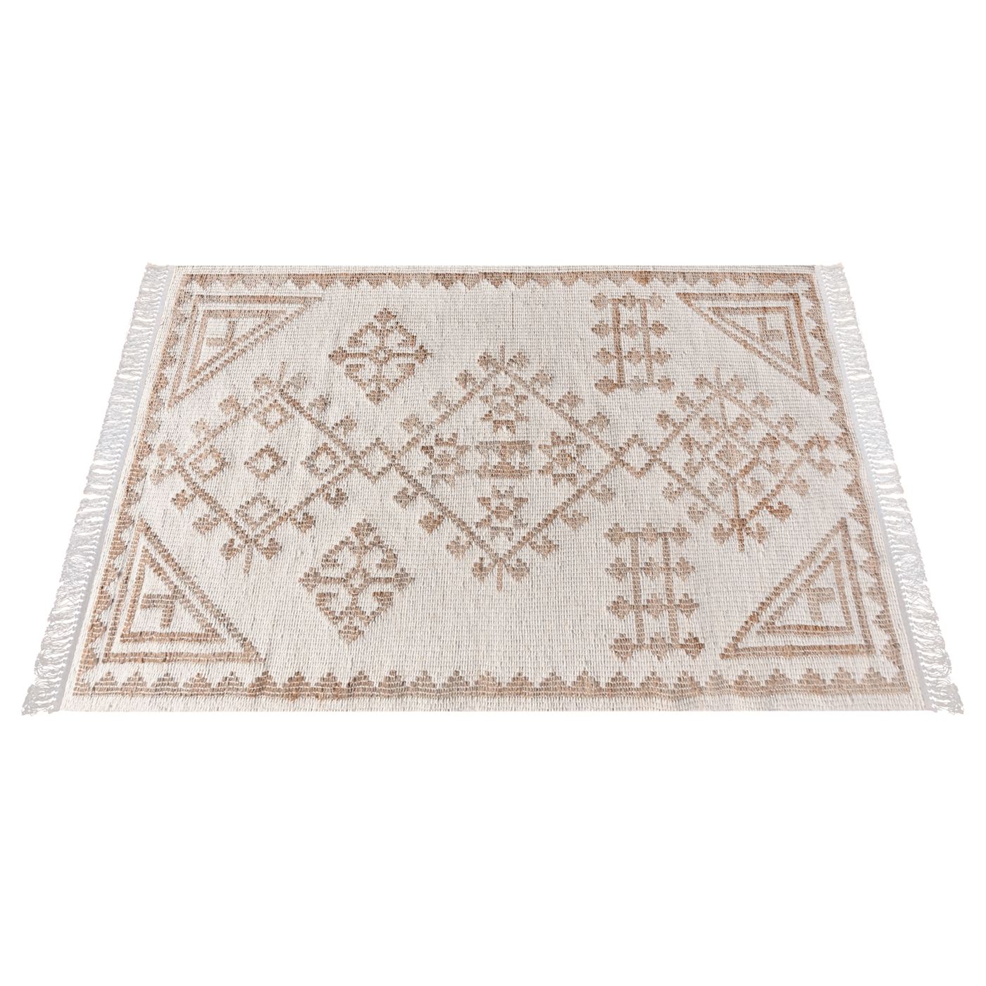 Area Rug, Bedroom Rug, Living Room Rug, Living Area Rug, Indian Rug, Office Carpet, Office Rug, Shop Rug Online, Jute, Wool, Natural, Natural White, Punja, Flat Weave, tribal