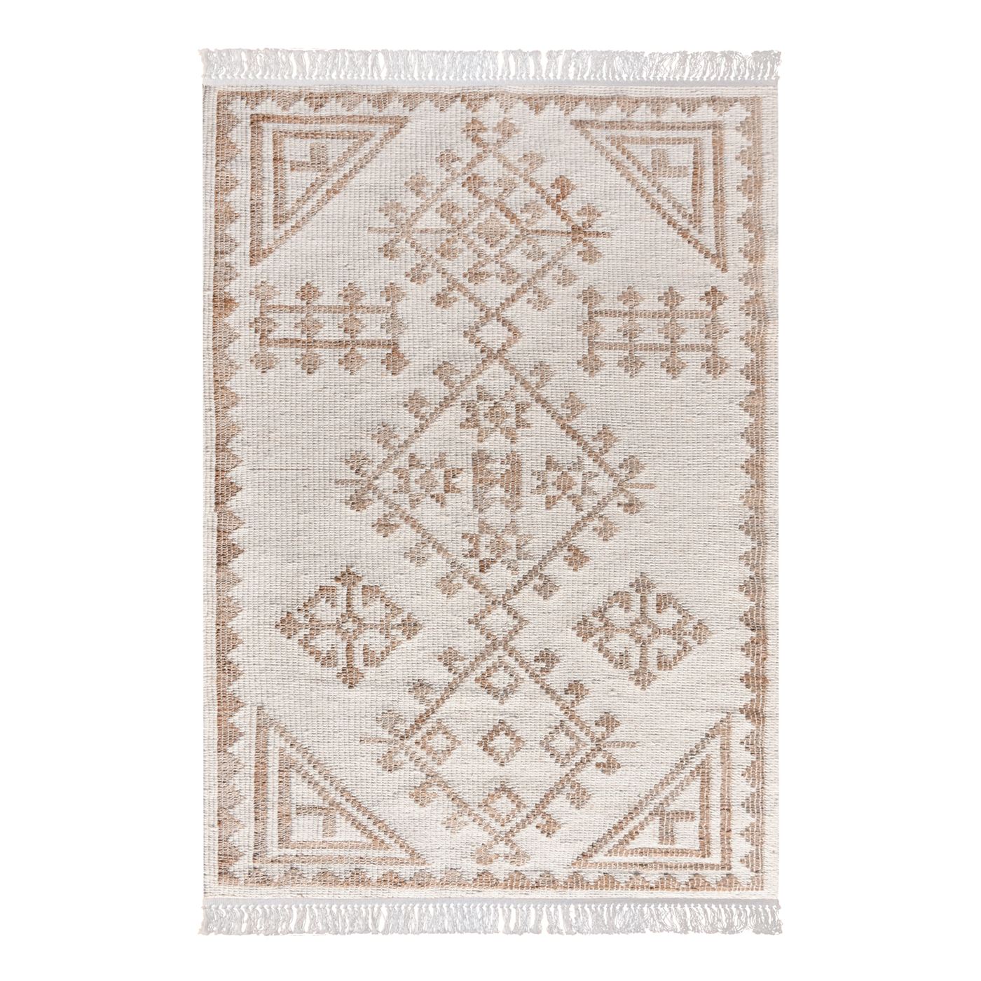 Area Rug, Bedroom Rug, Living Room Rug, Living Area Rug, Indian Rug, Office Carpet, Office Rug, Shop Rug Online, Jute, Wool, Natural, Natural White, Punja, Flat Weave, tribal