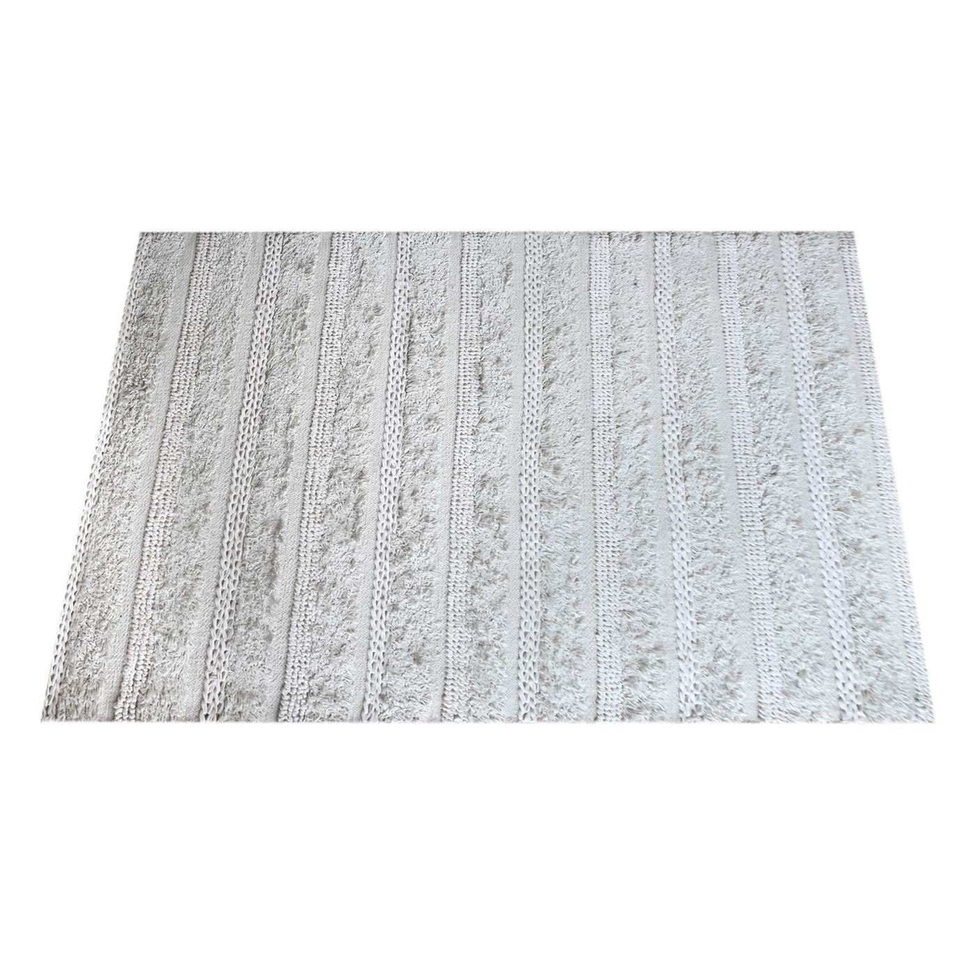 Area Rug, Bedroom Rug, Living Room Rug, Living Area Rug, Indian Rug, Office Carpet, Office Rug, Shop Rug Online, Cotton, Natural White, Pitloom, Cut And Loop, Textured