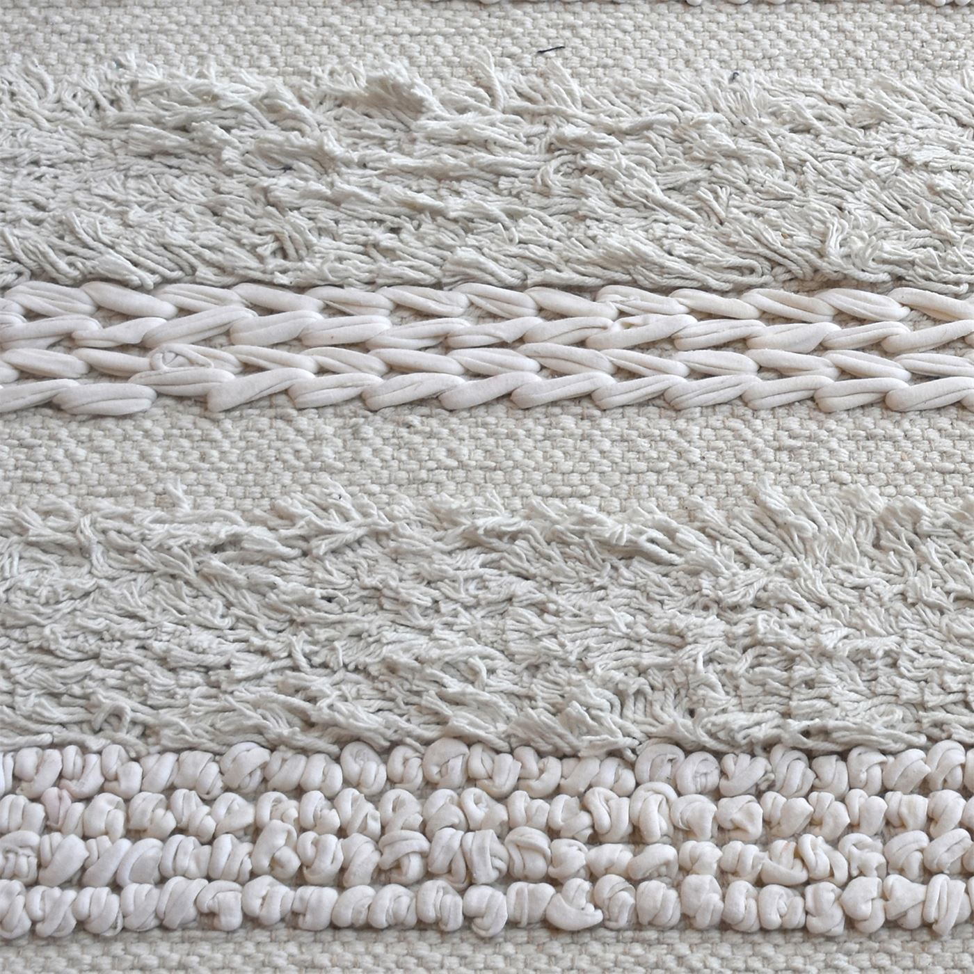 Area Rug, Bedroom Rug, Living Room Rug, Living Area Rug, Indian Rug, Office Carpet, Office Rug, Shop Rug Online, Cotton, Natural White, Pitloom, Cut And Loop, Textured