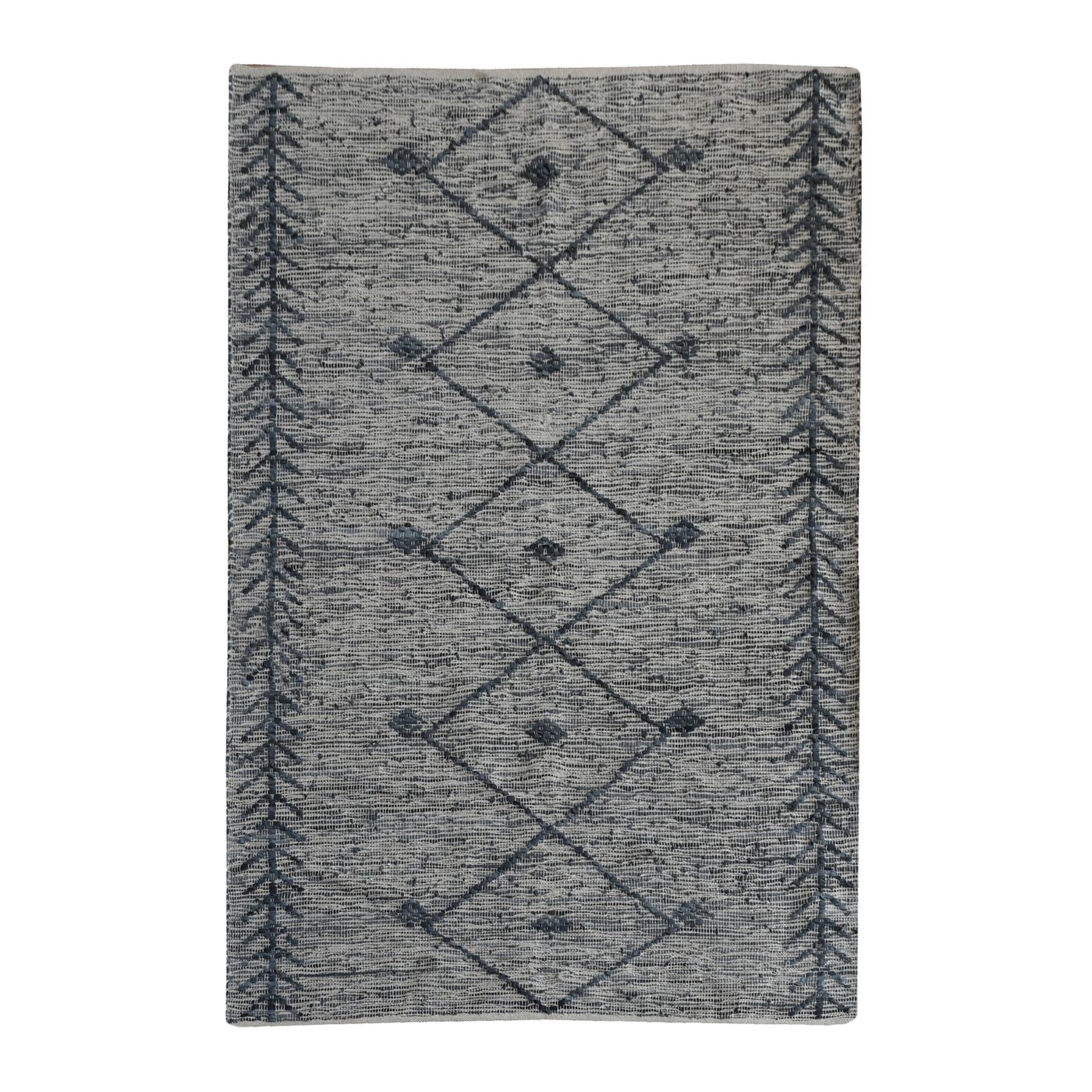 Area Rug, Bedroom Rug, Living Room Rug, Living Area Rug, Indian Rug, Office Carpet, Office Rug, Shop Rug Online, Leather, Grey, Pitloom, Flat Weave, Geometrical