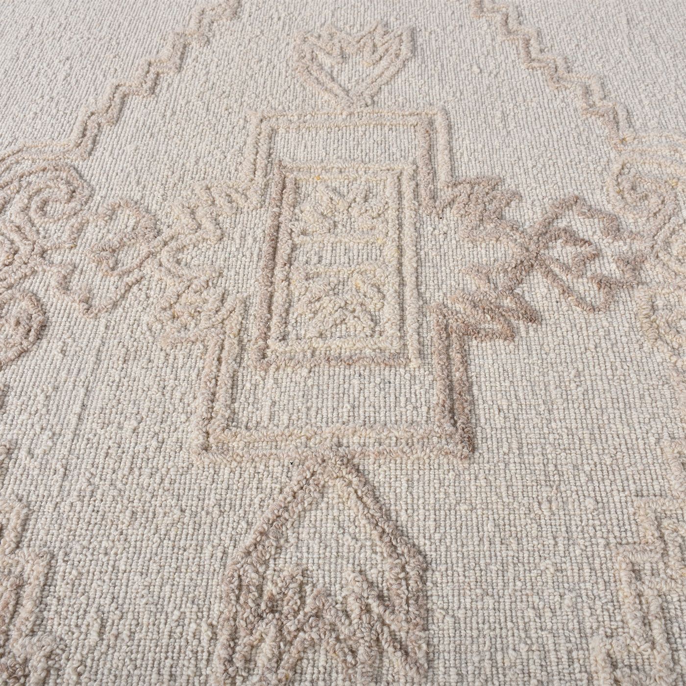 Area Rug, Bedroom Rug, Living Room Rug, Living Area Rug, Indian Rug, Office Carpet, Office Rug, Shop Rug Online, Wool, Natural White, Pitloom, All Cut, tribal