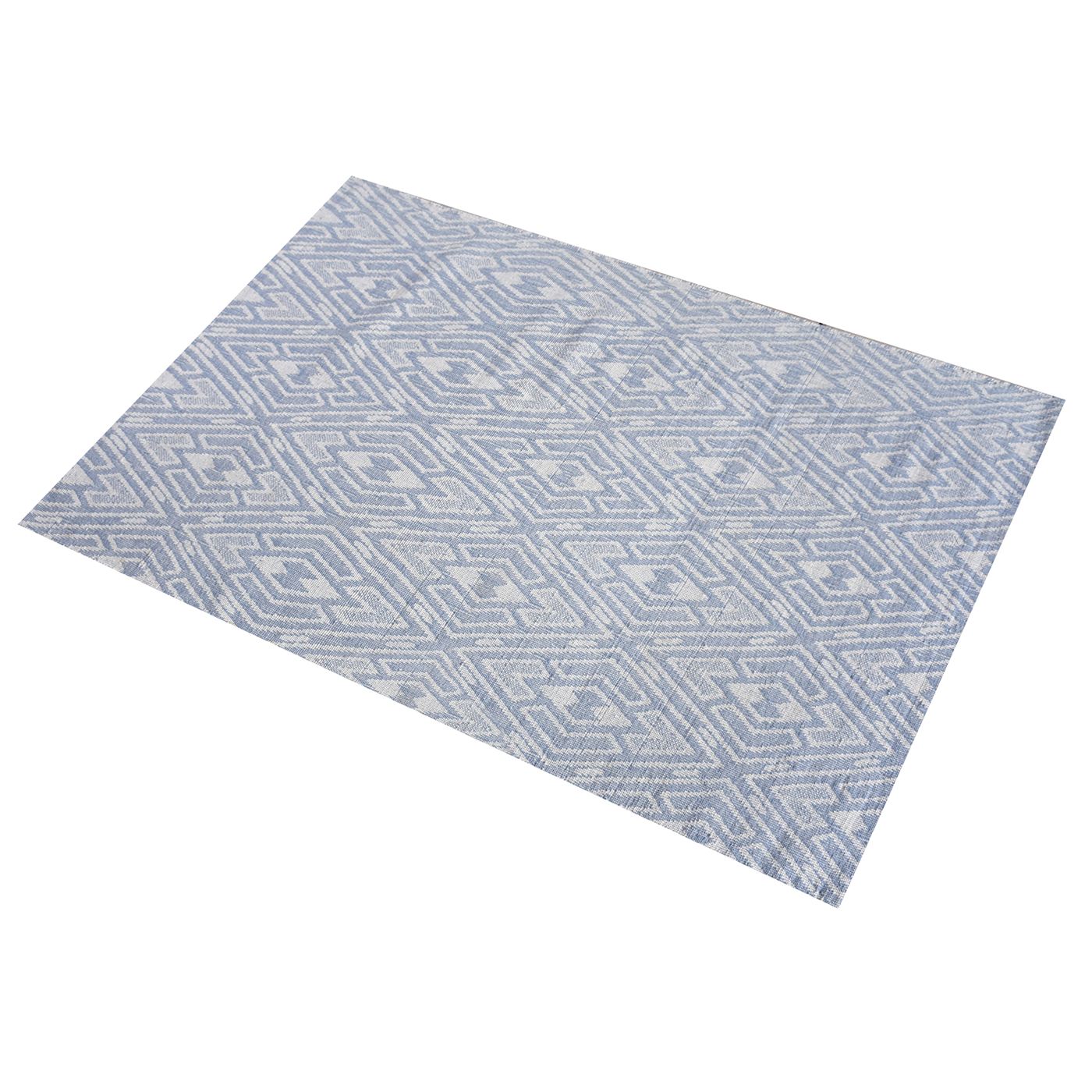 Area Rug, Bedroom Rug, Living Room Rug, Living Area Rug, Indian Rug, Office Carpet, Office Rug, Shop Rug Online, Wool, Natural White, Blue, Jaquard Durry, Flat Weave, Modern