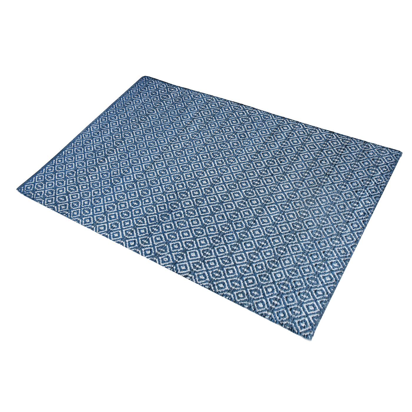 Area Rug, Bedroom Rug, Living Room Rug, Living Area Rug, Indian Rug, Office Carpet, Office Rug, Shop Rug Online, Hemp,  Cotton, Blue, Pitloom, All Loop, Geometrical